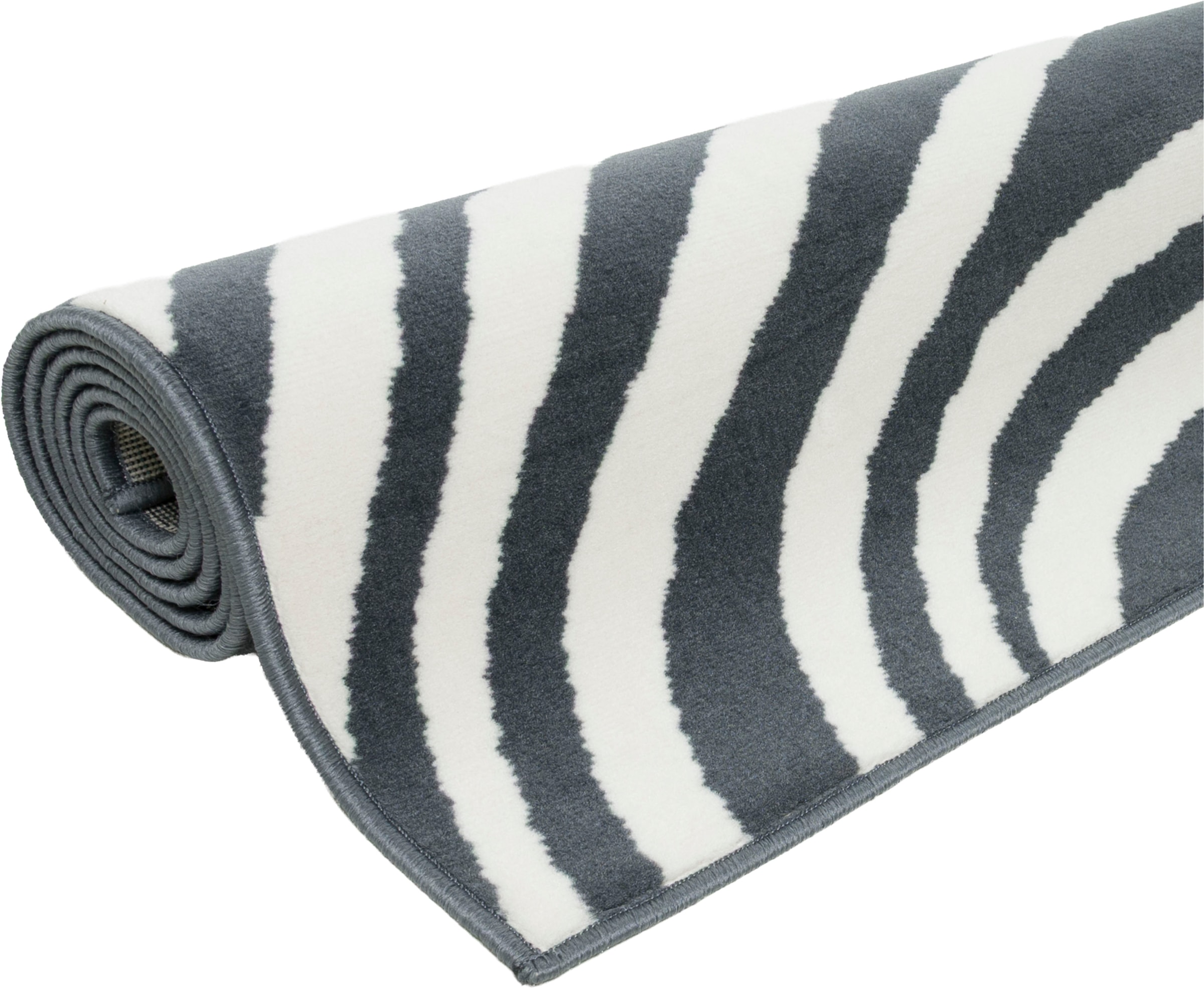 GOODproduct Teppich »Liaa in Wellen Design, softer Kurzflor,« rechteckig 7 mm Höhe 3D-Optik, Scandi-Look, Wohnzimmer, Esszimmer, Schlafzimmer