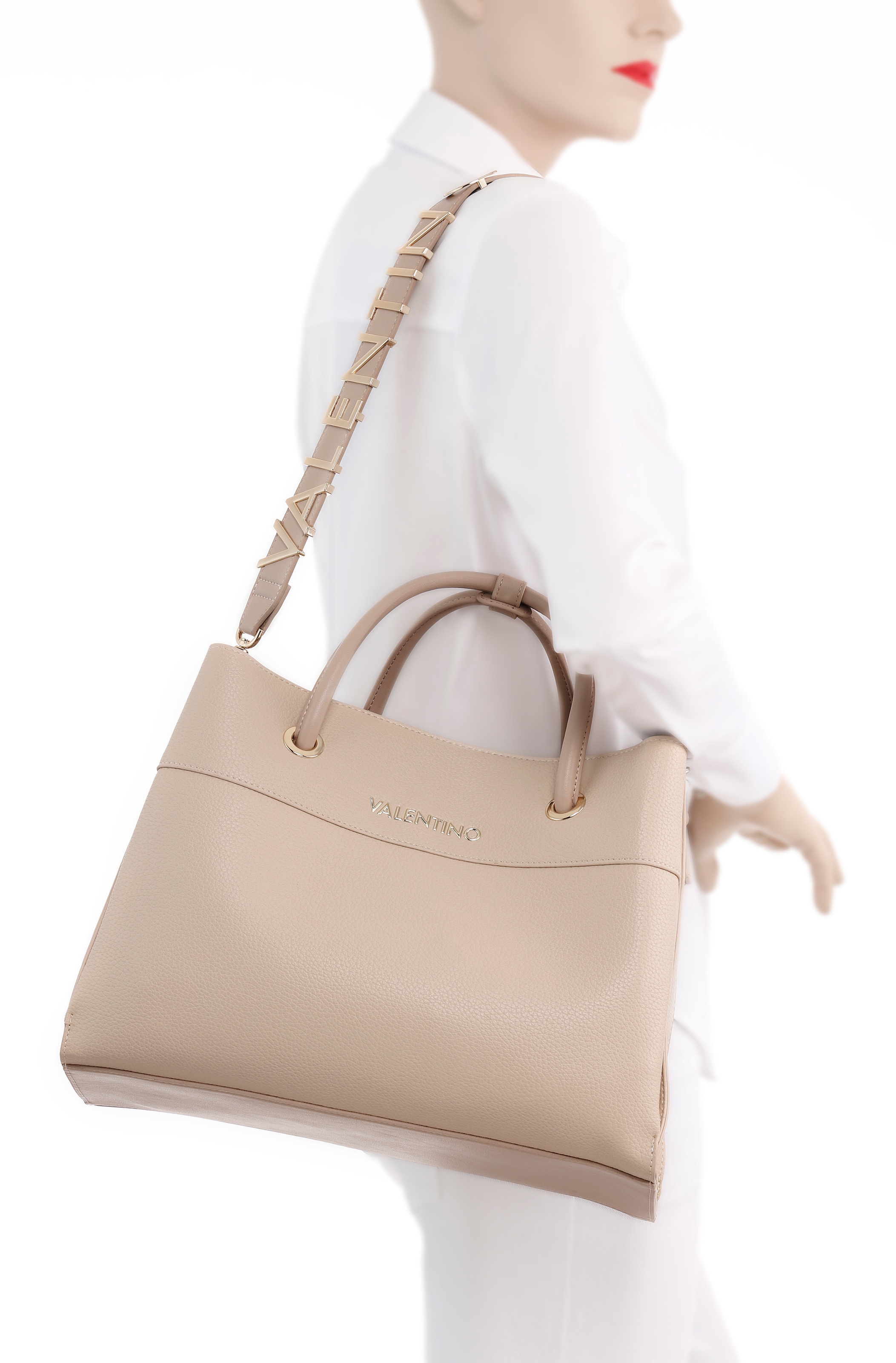 VALENTINO BAGS Henkeltasche »ALEXIA«, mit goldfarbenen Details