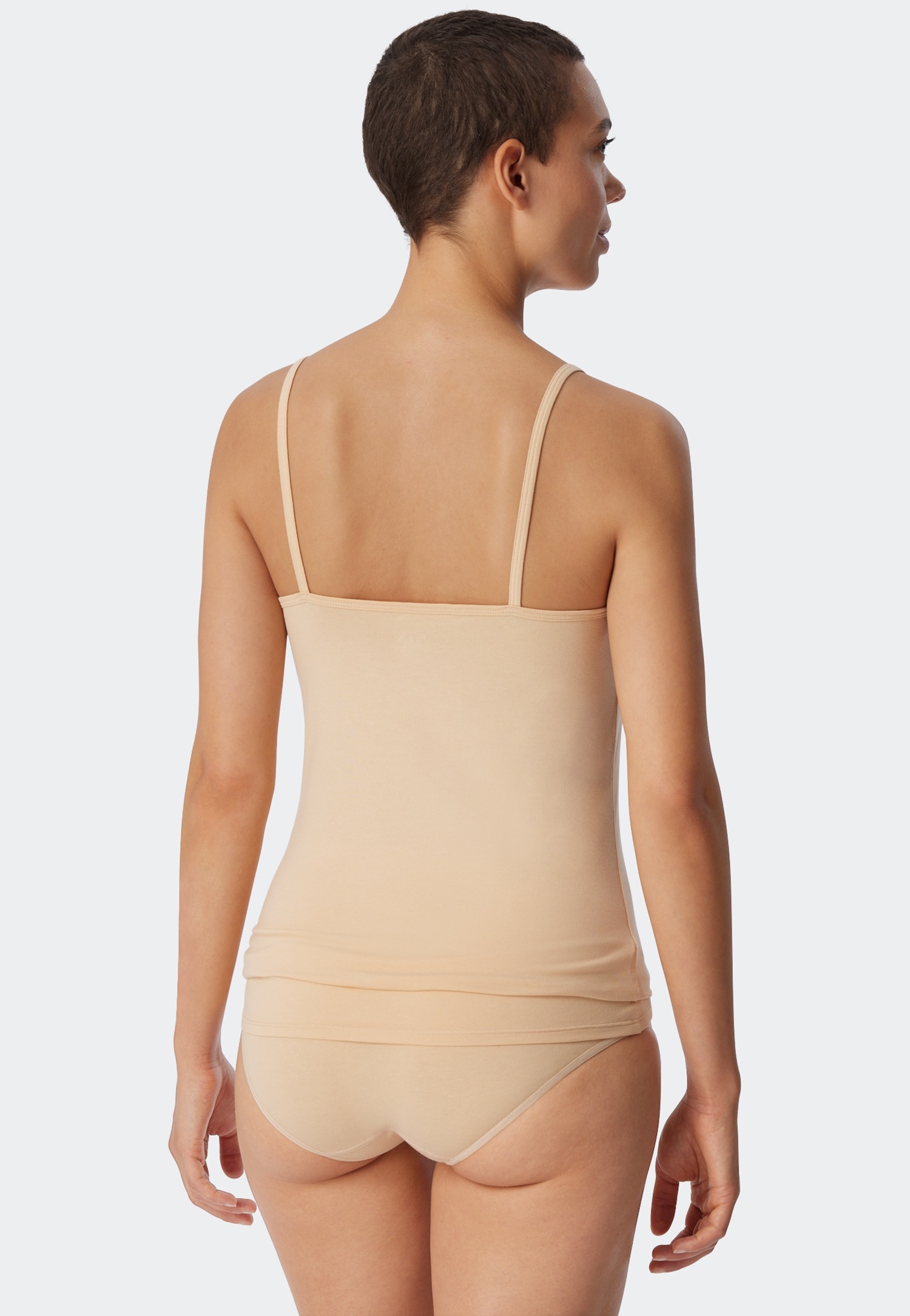 uncover by SCHIESSER Spaghettitop »Uncover Cotton« tiefer Rundhalsausschnitt, schmale Träger, elastisch, weich