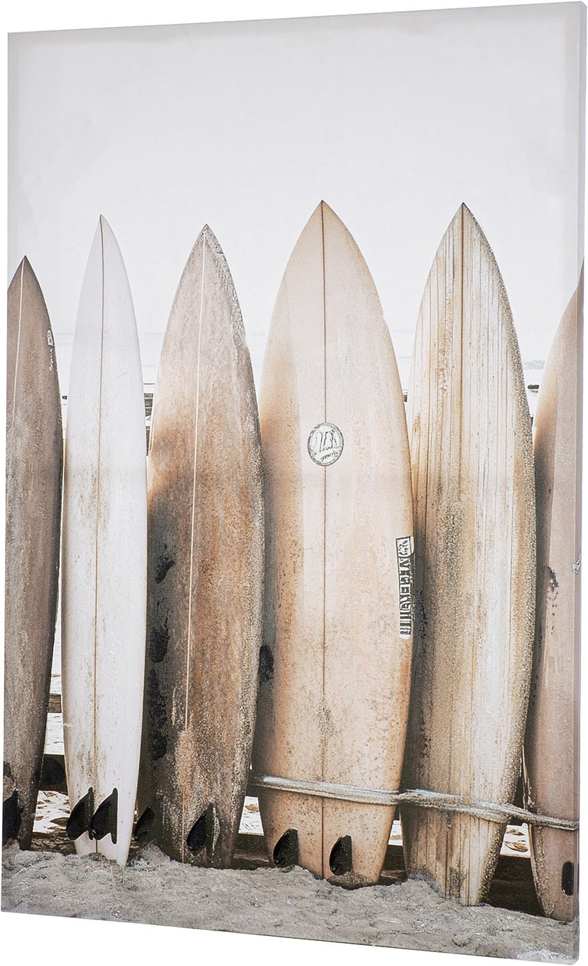 GILDE Tableau métallique »Bild rechteckig Surfbretter« 1 cuis tlg.