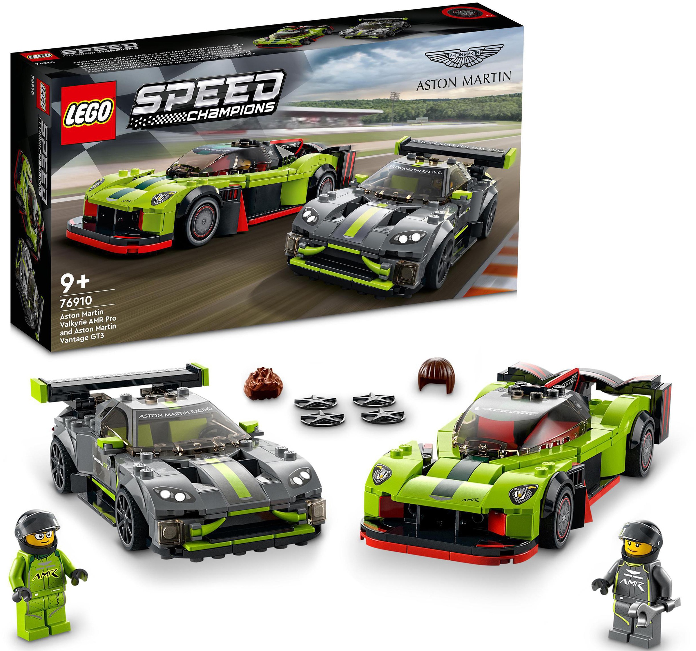 Image of LEGO® Konstruktionsspielsteine »Aston Martin Valkyrie AMR Pro & Aston Martin Vantage GT3 (76910)«, (592 St.), LEGO® Speed Champions bei Ackermann Versand Schweiz