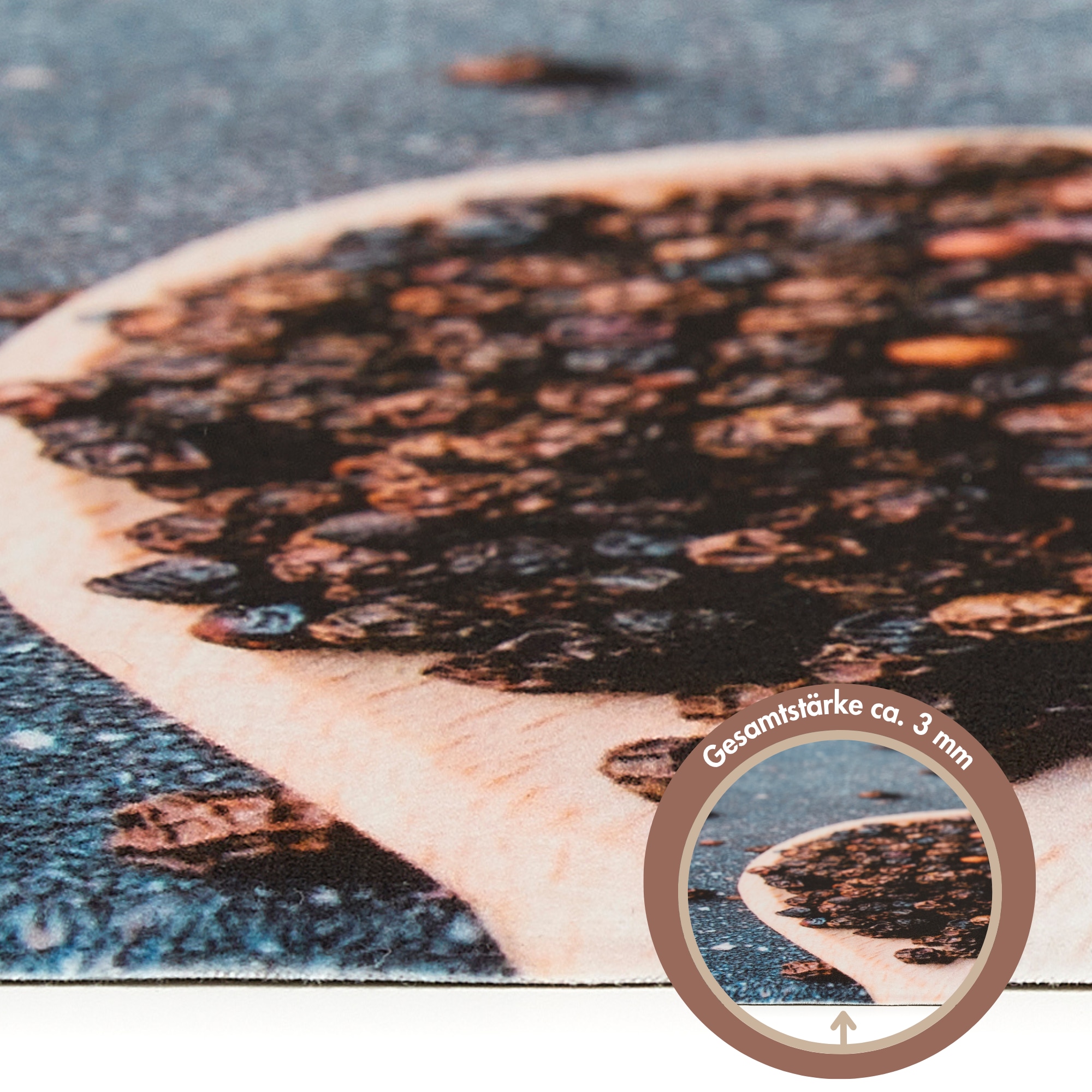 Andiamo Chemin de table »Kitchen« Rectangulaire 3 mm Höhe Vinyl-Küchenläufer, moderne Küchenmotive, Pasta, Gewürze, Kaffee