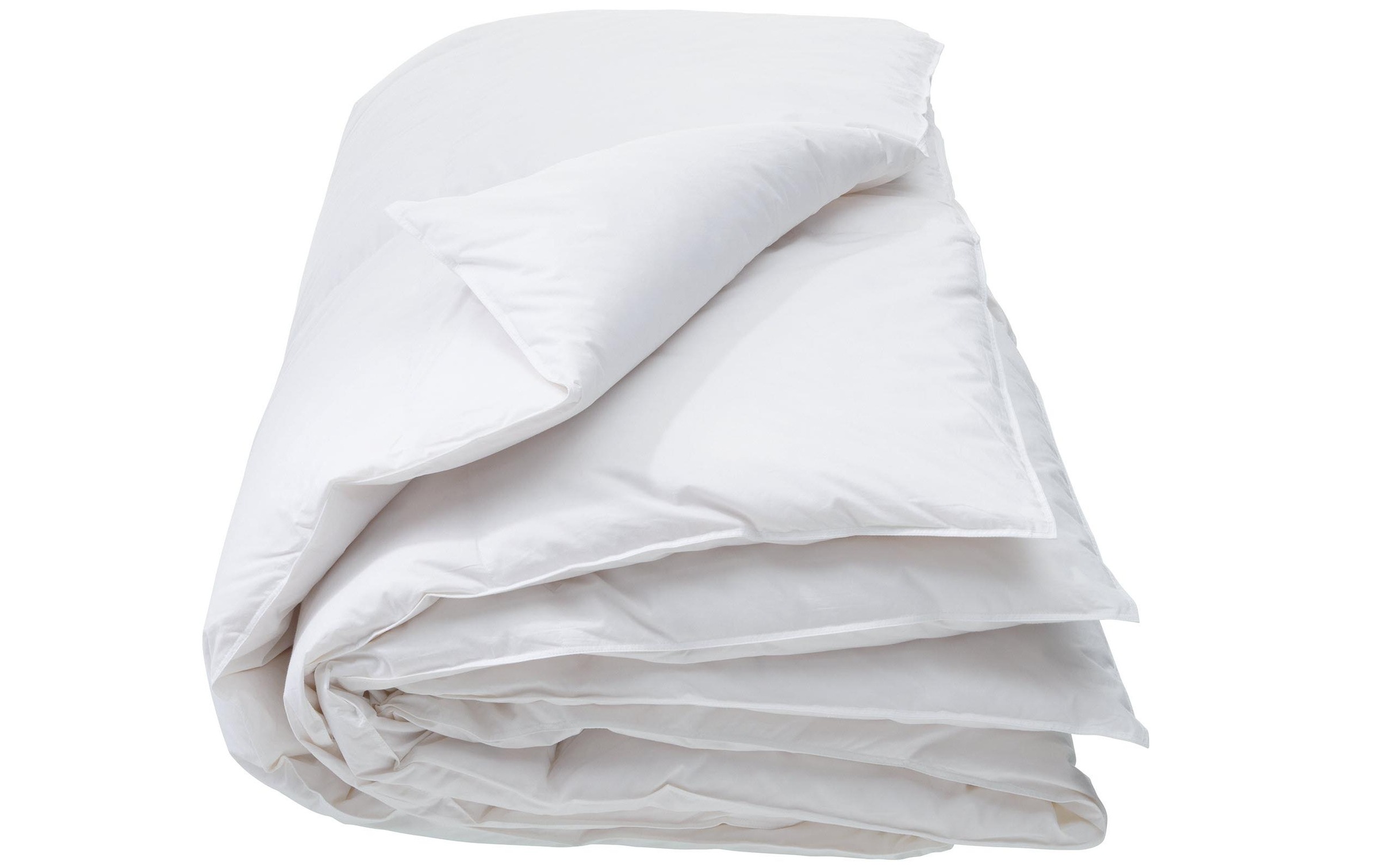 Image of Interio Bettwaren Daunenbettdecke »Interio Bettwaren Classic Warmest 160 x 210 cm«, polarwarm, Füllung 90% grossflockige Gänsedaunen, 10% Federchen, Bezug Cambric, 100% Baumwolle, (1 St.) bei Ackermann Versand Schweiz