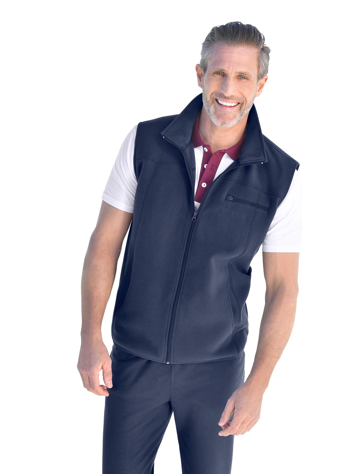 Freizeitweste mit Stehkragen