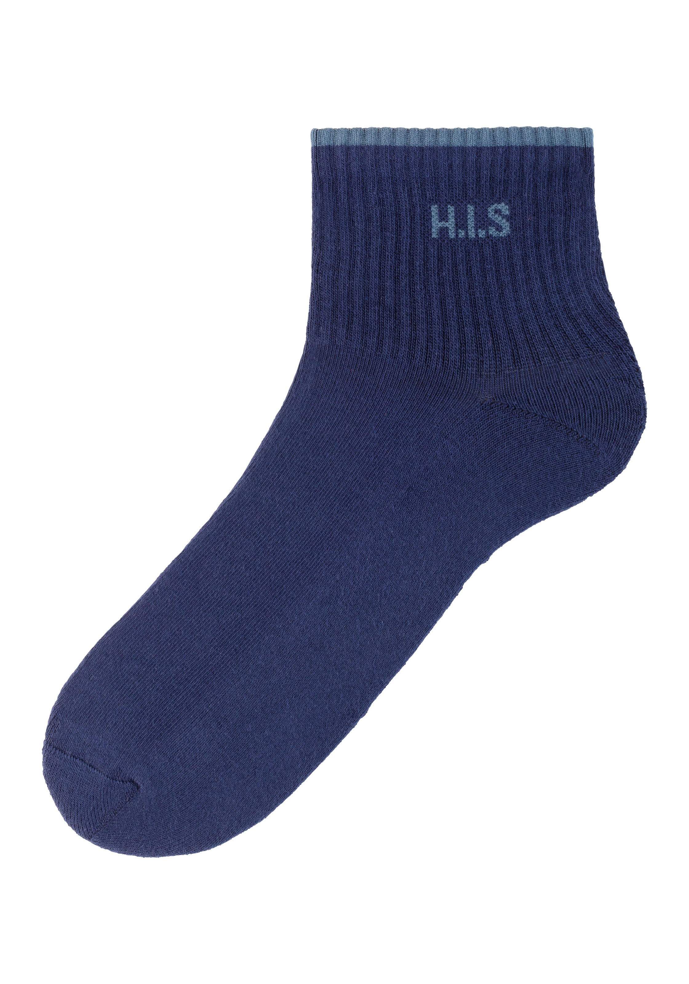 H.I.S Sportsocken, (Packung, 6 Paar), Kurzsocken mit Frottee & verstärkten Belastungszonen