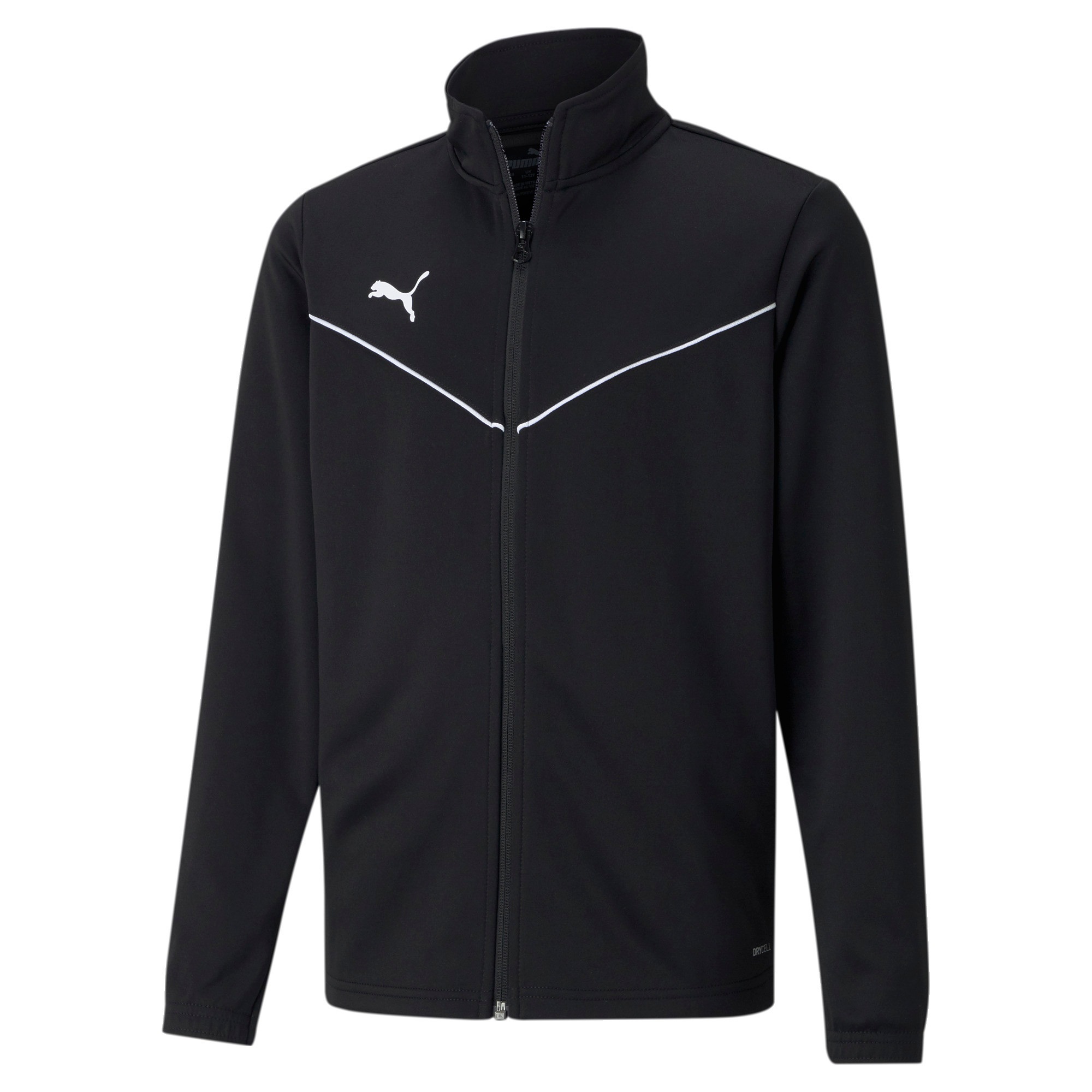 Image of PUMA Trainingsjacke "TEAMRISE TRAINING POLY JACKET JR" ohne Kapuze für Jugendliche, mit Reissverschluss, DryCELL Technologie