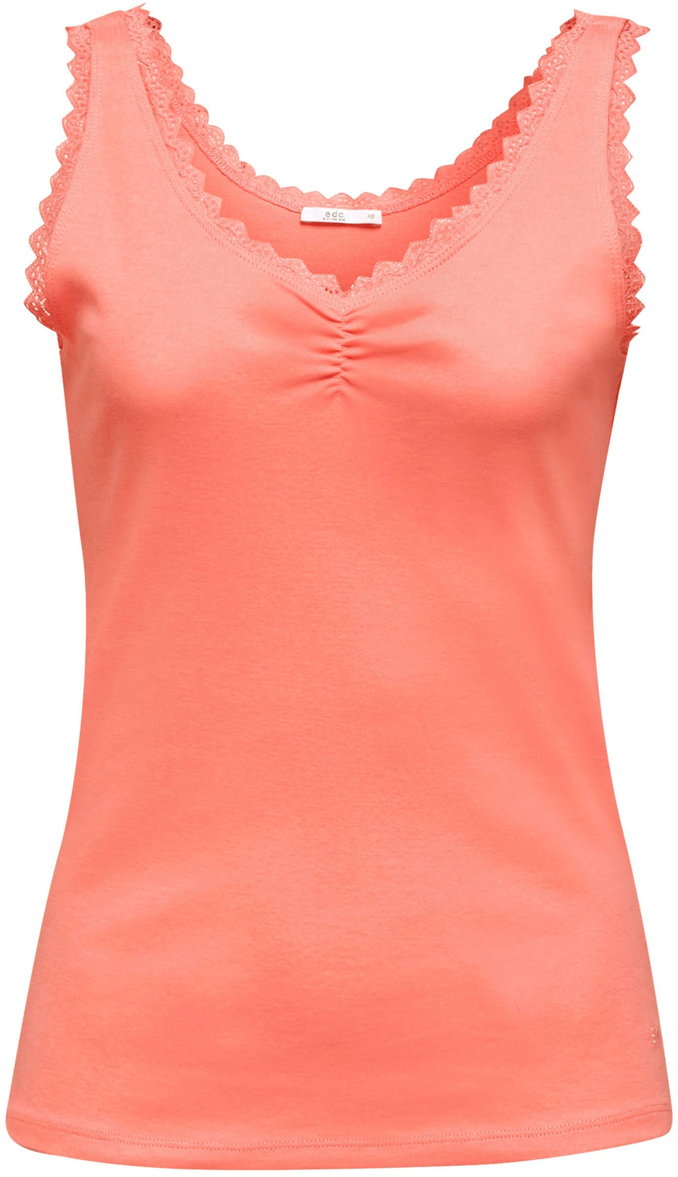 Image of edc by Esprit Spitzentop, mit femininer Raffung bei Ackermann Versand Schweiz