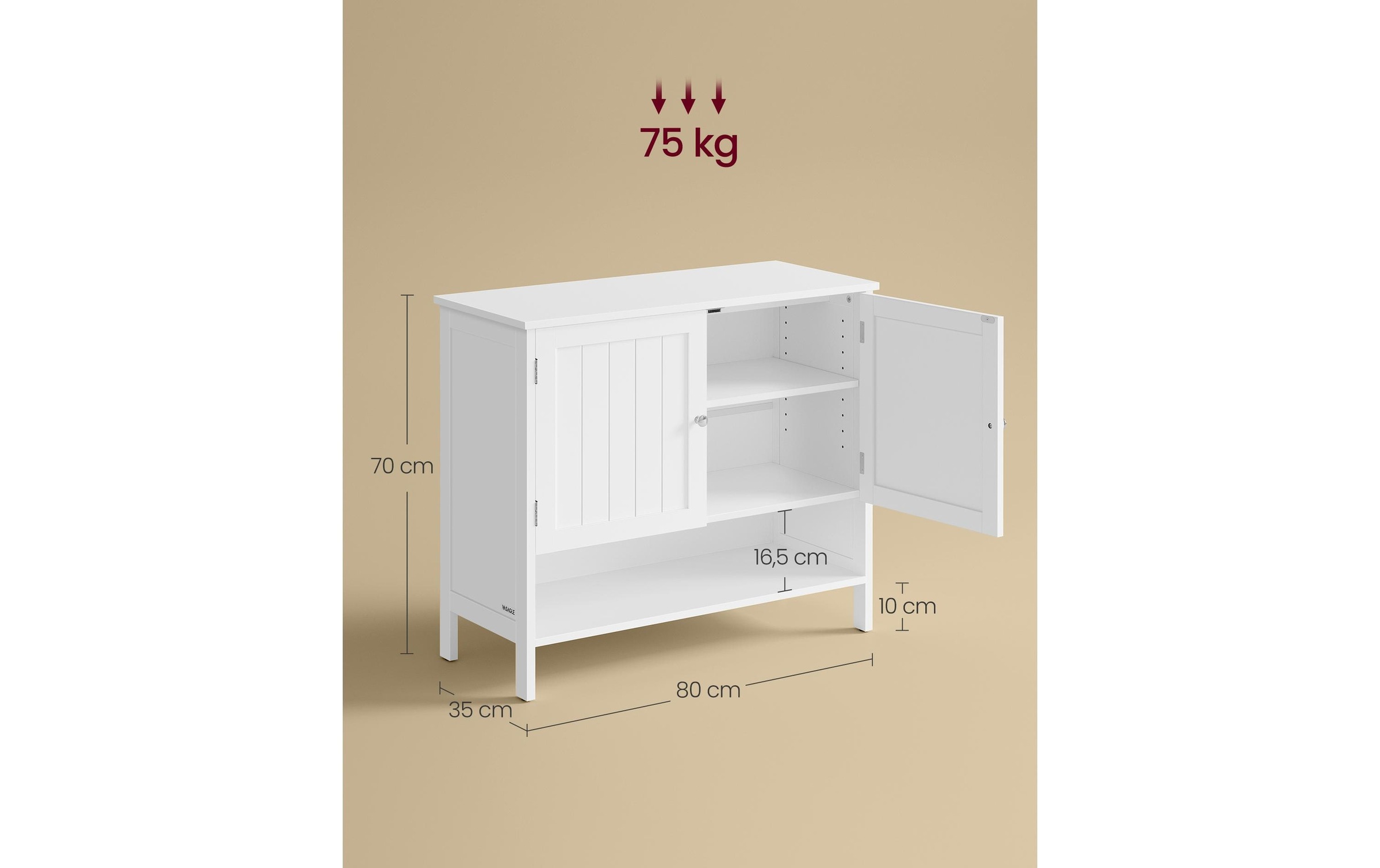 VASAGLE Schuhschrank »Landhausstil«