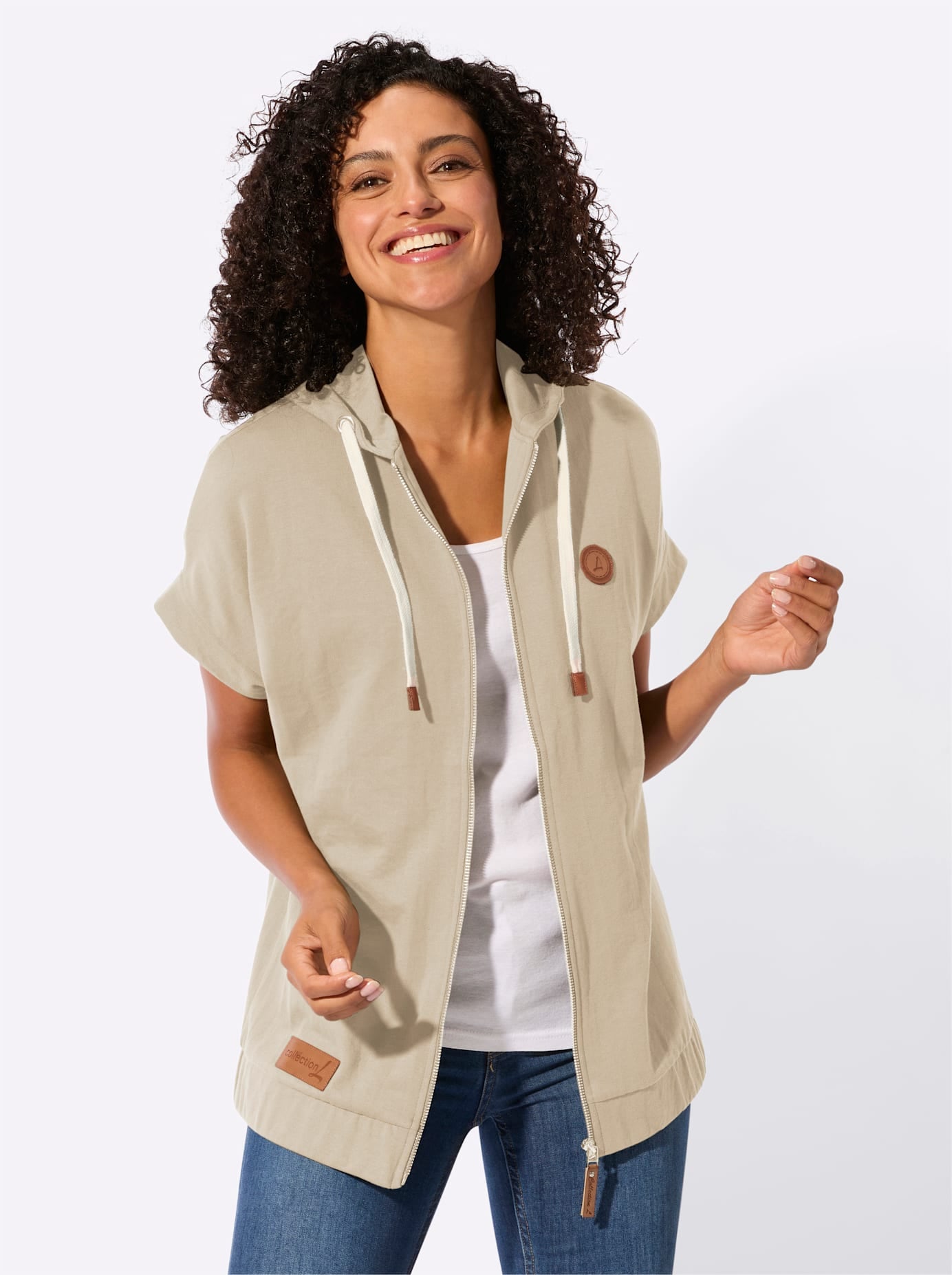 Image of Casual Looks Shirtjacke "Sweatjacke" 1 tlg.