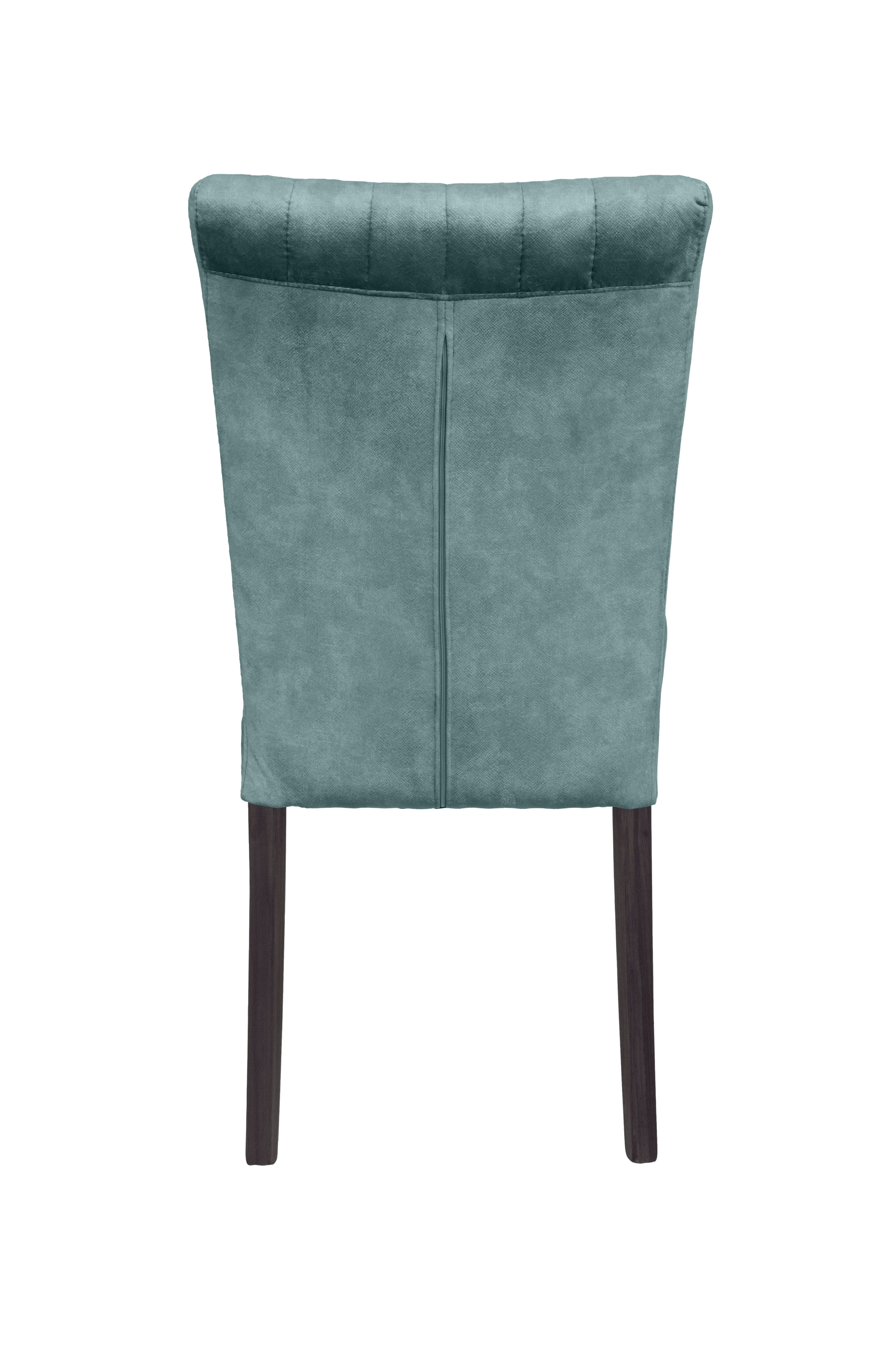 Home affaire 4-Fussstuhl, (Set), 2 St., Samtvelours, vertikale Nähte in der Rückenlehne