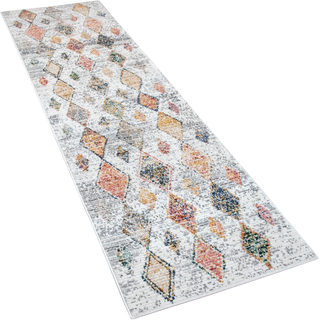 Image of Paco Home Läufer »Kayacik 577«, rechteckig, 8 mm Höhe, Teppich-Läufer, Kurzflor, Rauten Muster, ideal im Flur & Schlafzimmer bei Ackermann Versand Schweiz