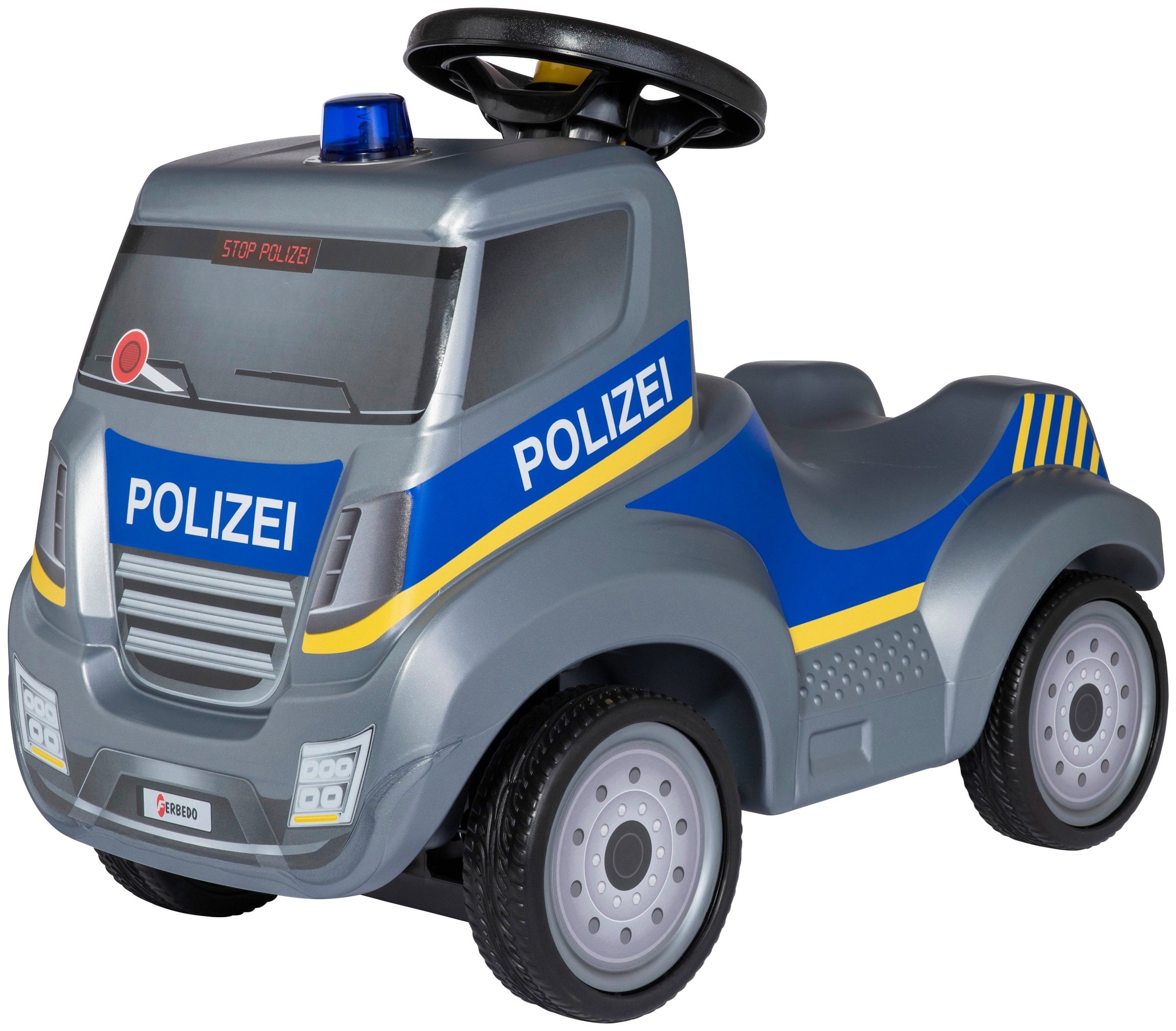Image of Ferbedo Rutscherauto »Ferbedo Truck Polizei«, BxTxH: 30x44x59 cm, ab 18 Monaten bei Ackermann Versand Schweiz