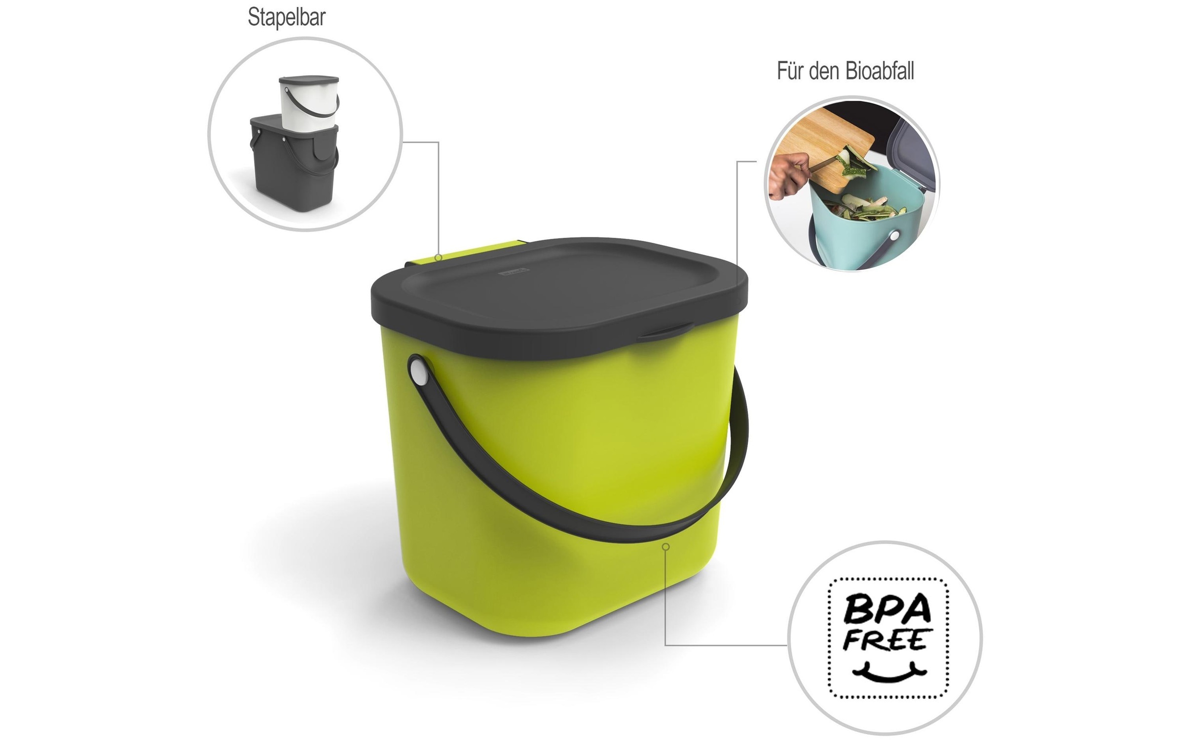 ROTHO Mülltrennsystem »6L Albula«, 1 Behälter