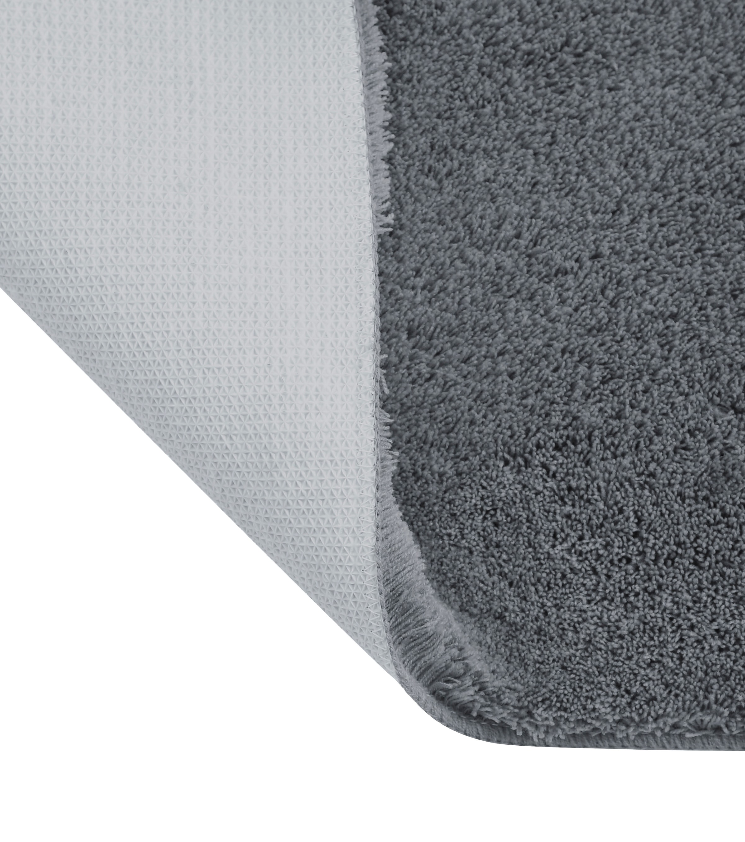 my home Badematte »Merida, Badvorleger, Badezimmer Teppich«, rutschhemmend beschichtet, fussbodenheizungsgeeignet-schnell trocknend-strapazierfähig, Badteppich, Uni Farben, rechteckig, rund & als 2-tlg. Set erhältlich