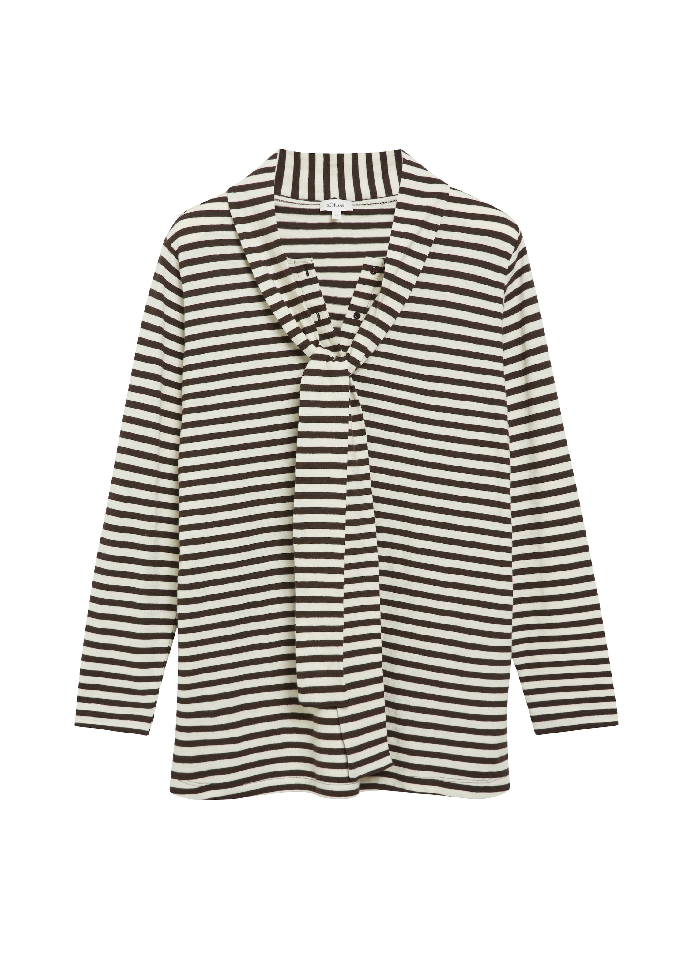 s.Oliver CURVE T-shirt long Langarm / Streifen-Muster / Grosse Grössen