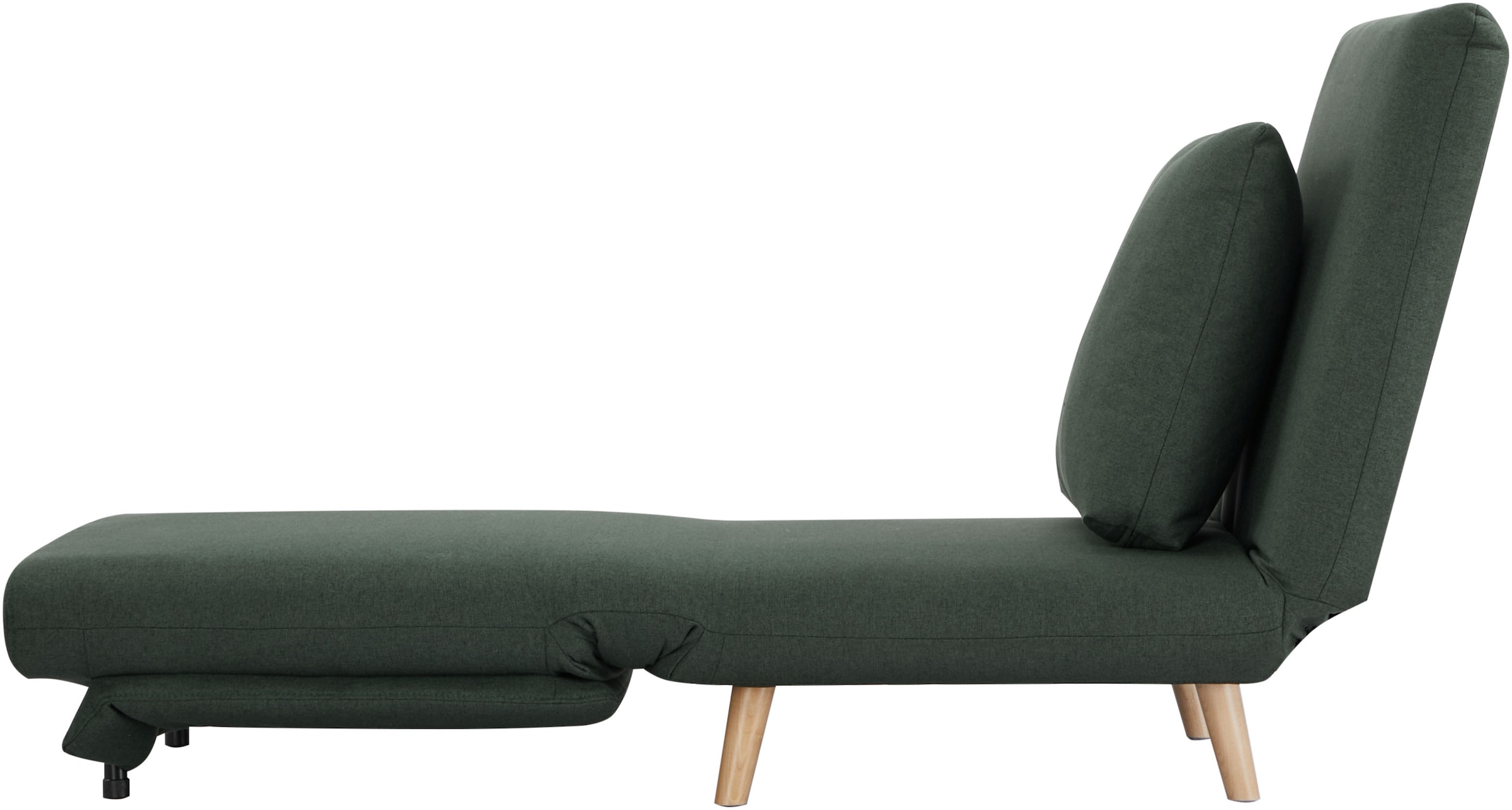 INOSIGN Sessel »AINSLEY«, wandelbar zum Gästebett, Schlafsofa, Webstoff u. Cord-Bezug