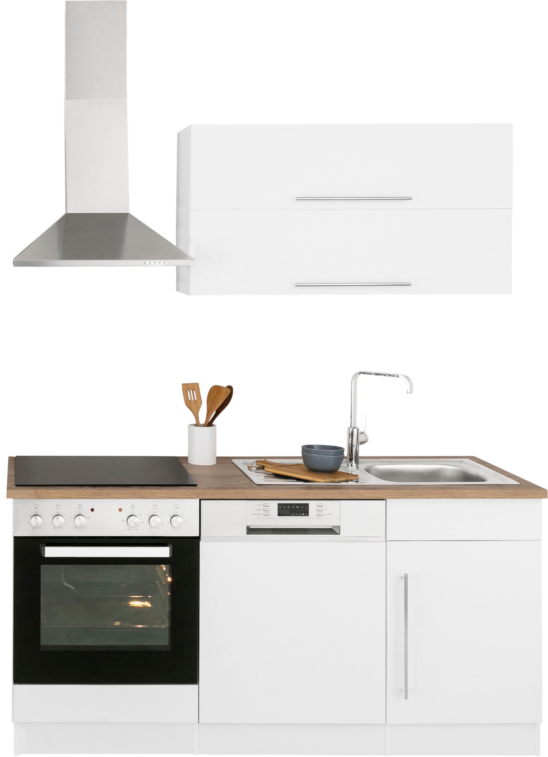 KOCHSTATION Kitchenette »KS-Samos« largeur 170 cm, avec ou sans appareils électriques, avec plan de travail