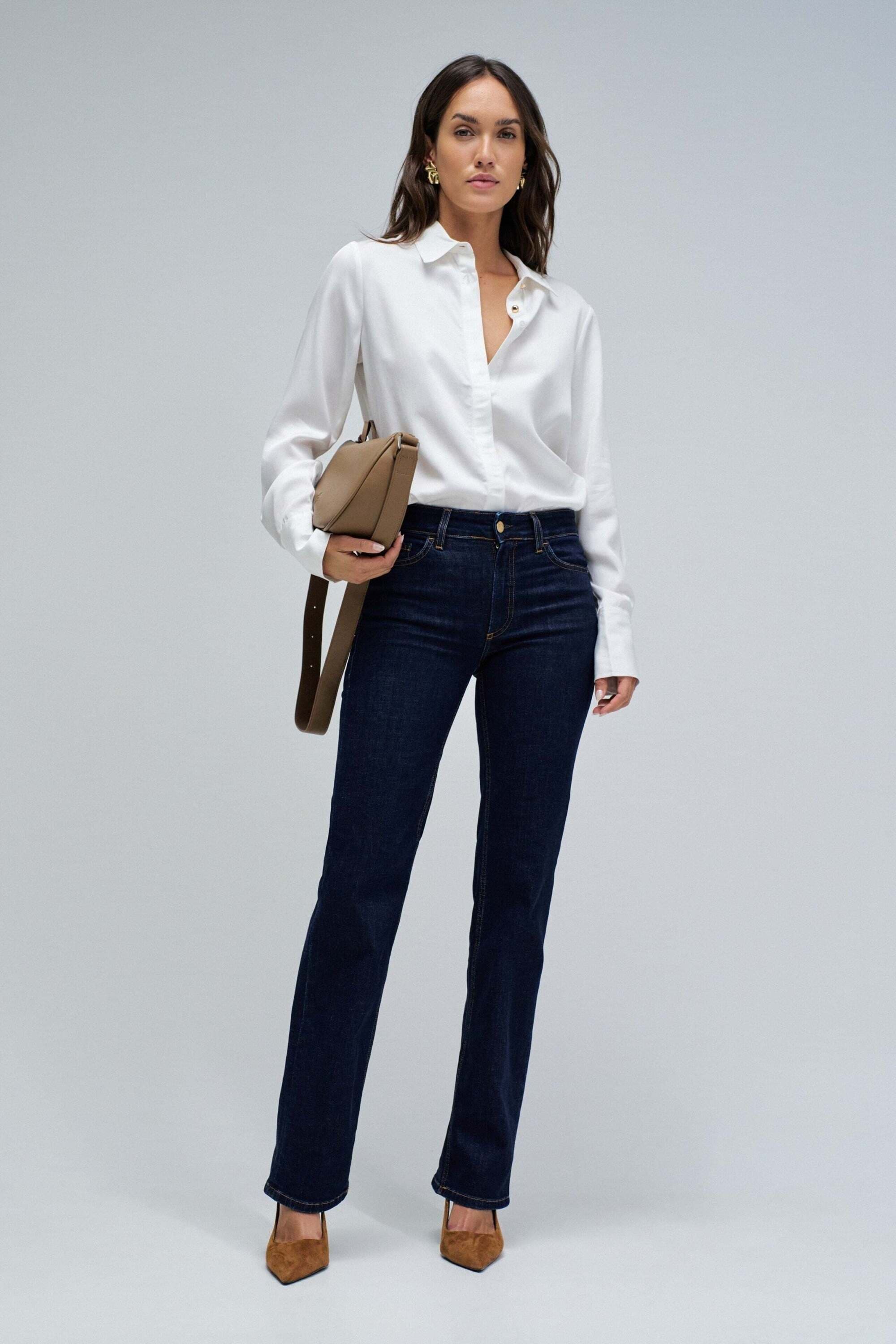 Salsa Langarmbluse »Salsa Jeans Langarmbluse Basic Shirt W/ Gold Buttons«