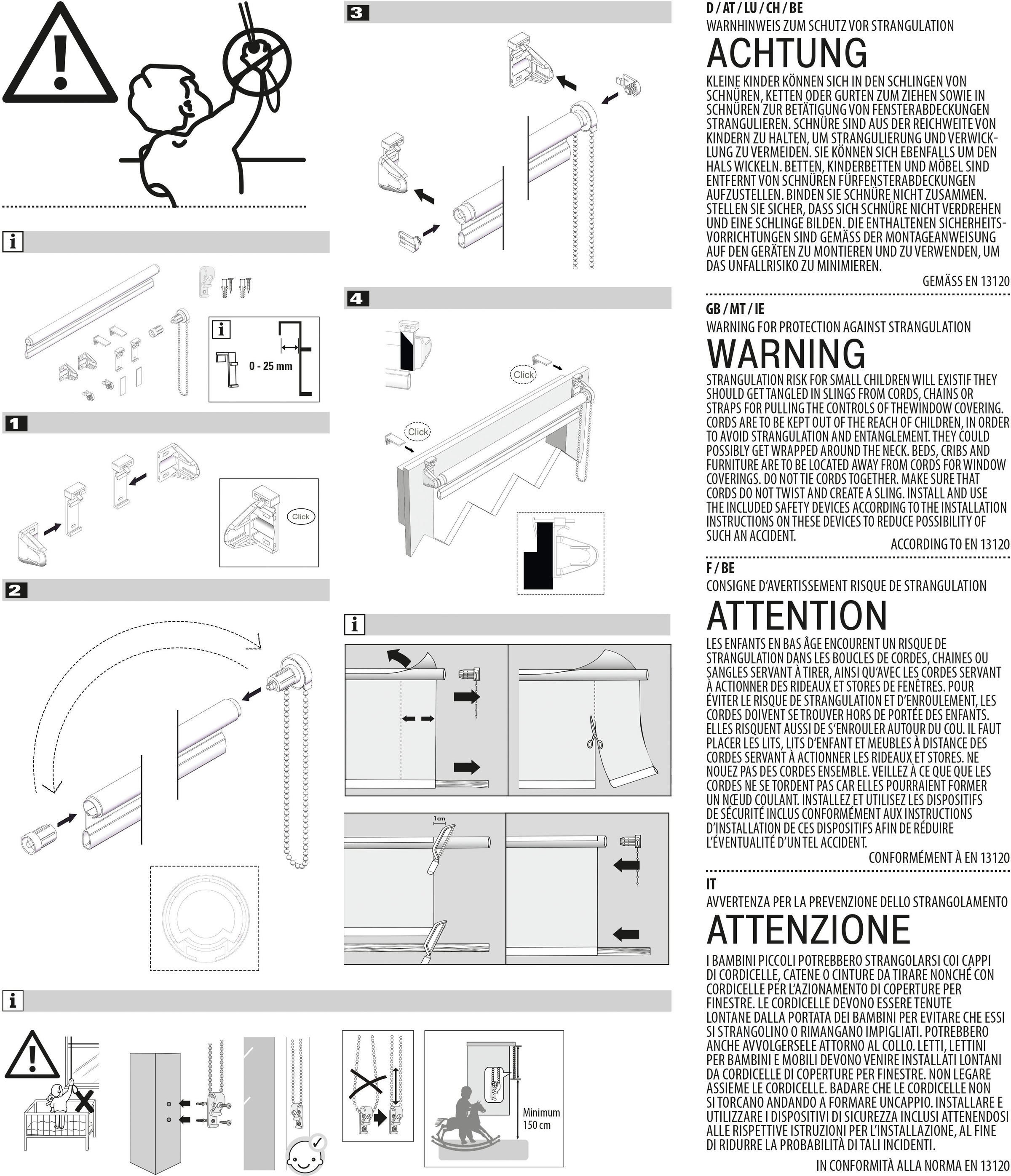 GOODproduct Seitenzugrollo »Uni Klemmrollo« Lichtschutz Sichtschutz mit Bohren/ohne Bohren freihängend Schraubmontage möglich