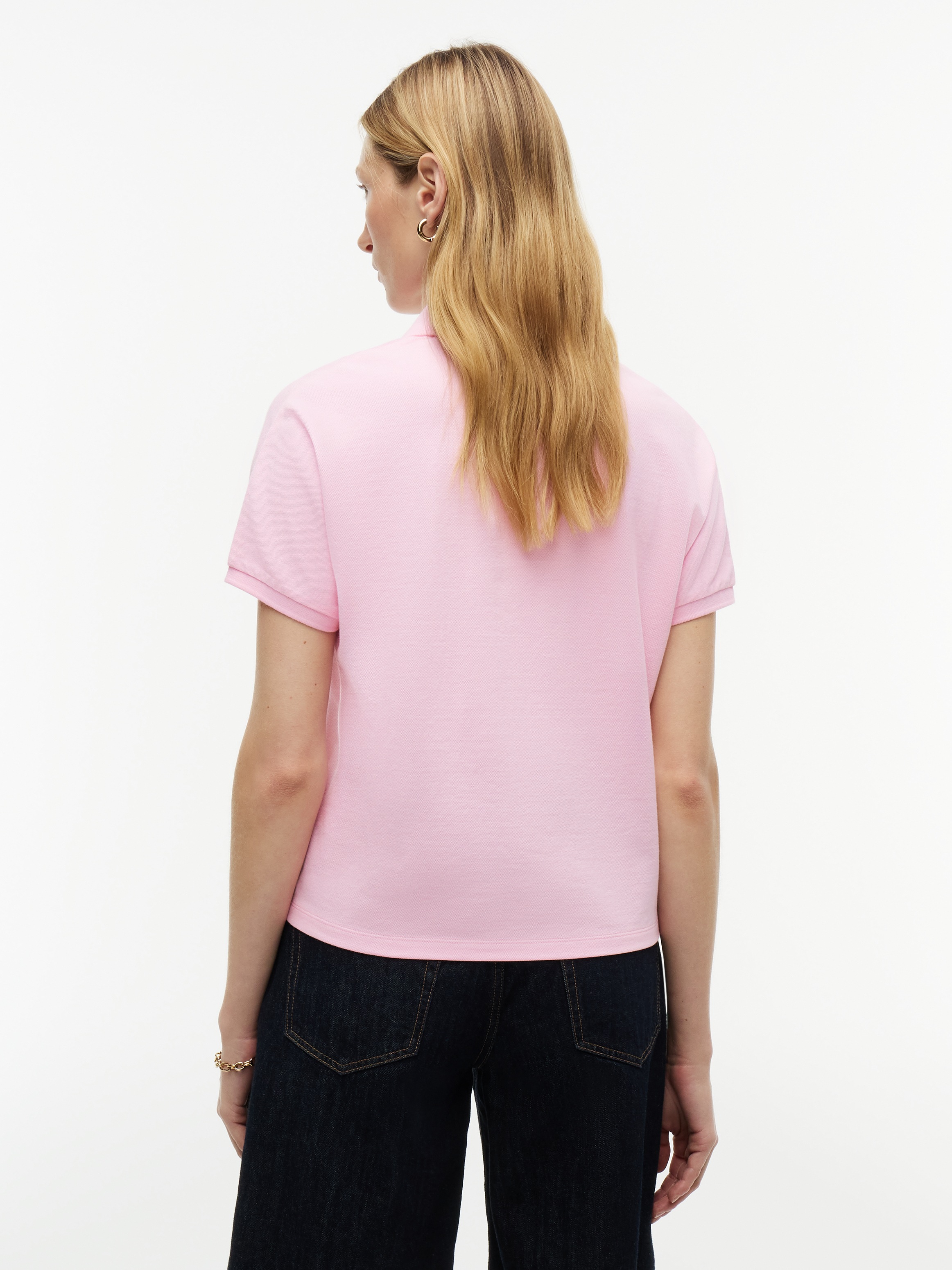 Tommy Hilfiger Poloshirt »TH SCRIPT MODERN SS POLO« Baumwollmischung, Polokragen, kurze Knopfleiste