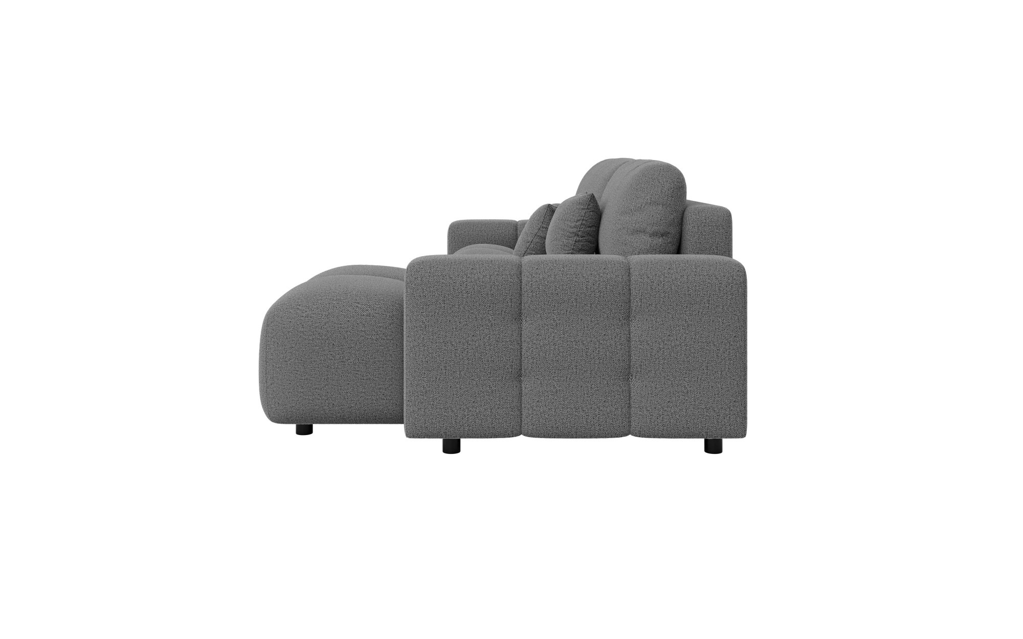 INOSIGN Ecksofa »FELICI, Schlafsofa 233cm, L-Form mit Recamiere beidseitig montierbar«, Designsofa mit Bettfunktion und Bettkasten, Masse B/T/H: 233/142/88 cm