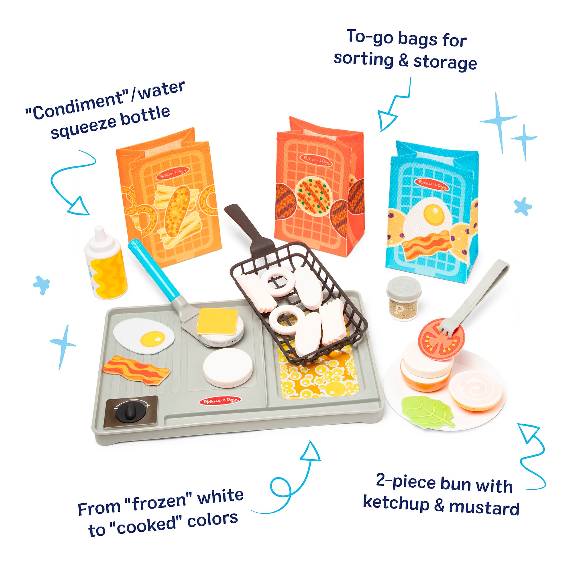 Spin Master Barbecue pour enfants »Melissa & Doug Water WOW Grill« mit Farbwechseleffekt