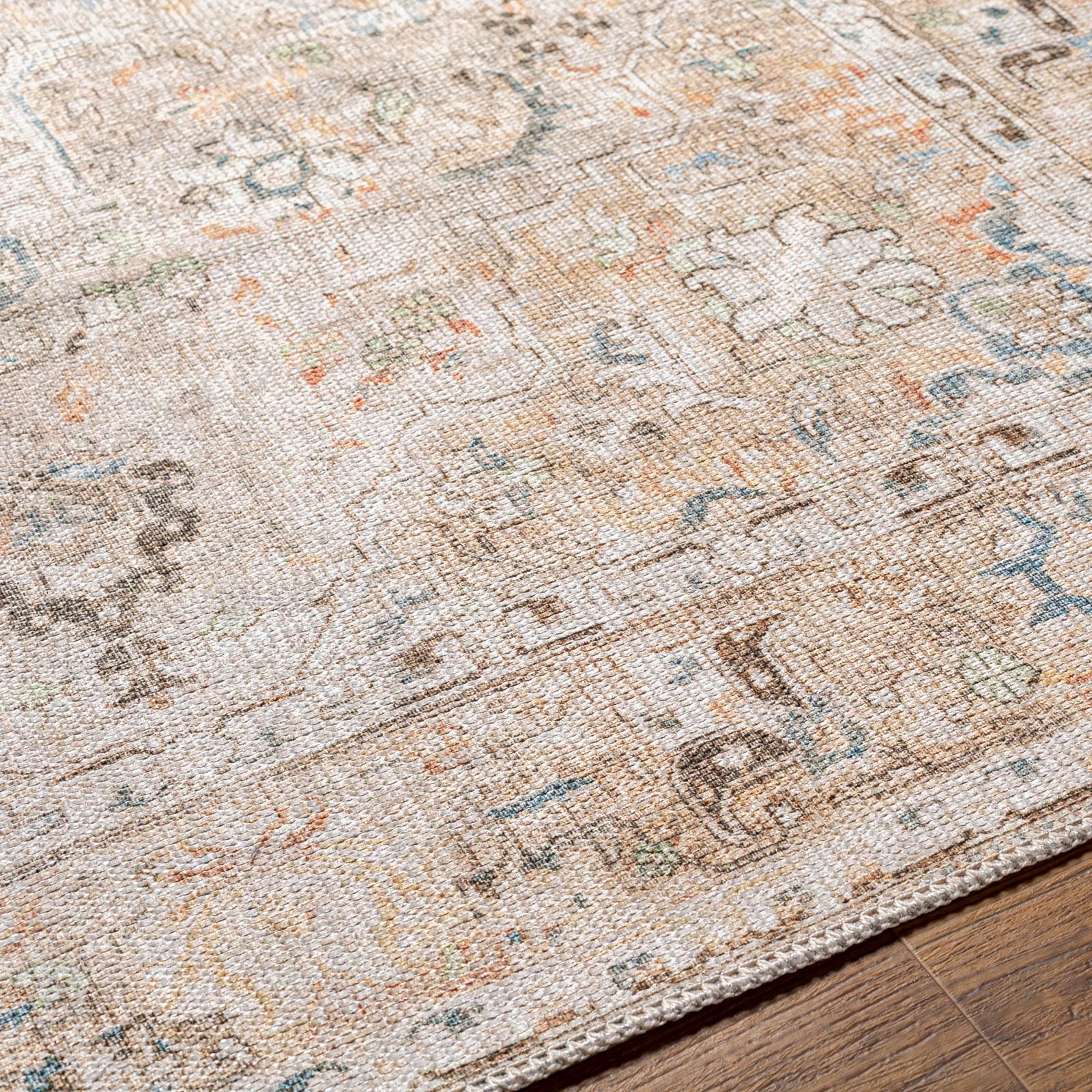 Livabliss Teppich »BAKU«, rechteckig, 4 mm Höhe, Maschinenwaschbar, Vintage Kurzflor Wohnzimmerteppich, Schlafzimmer