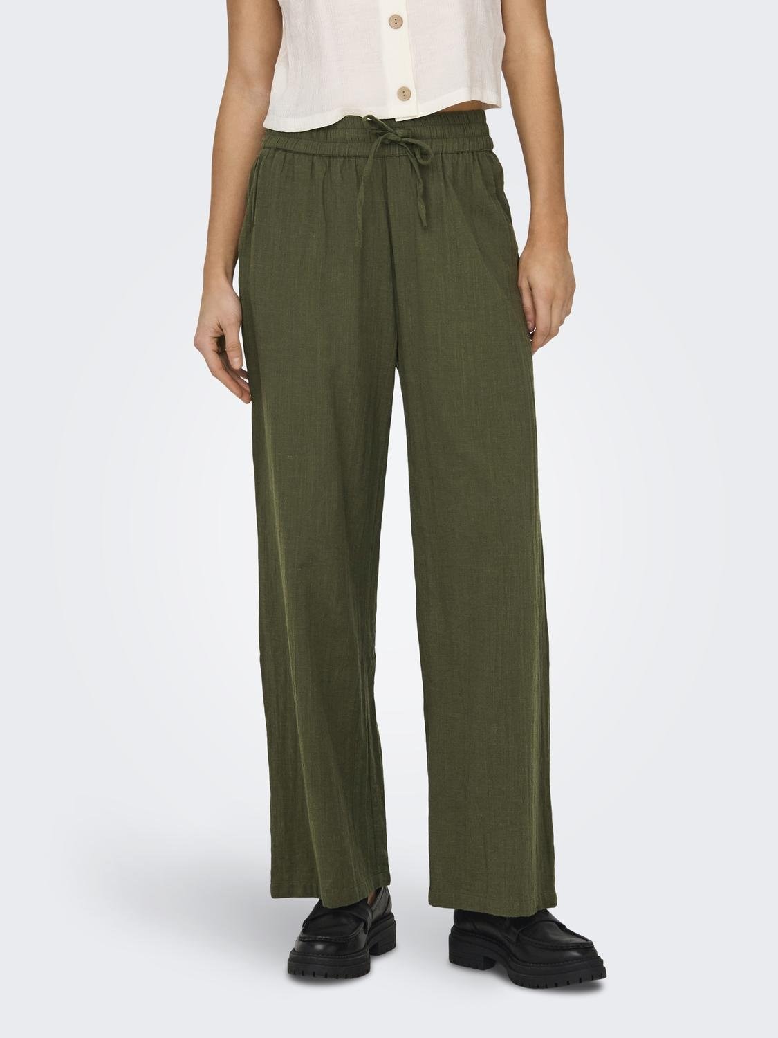 ONLY Schlupfhose »ONLTIZANA COTTON LOOSE PANTS WVN«