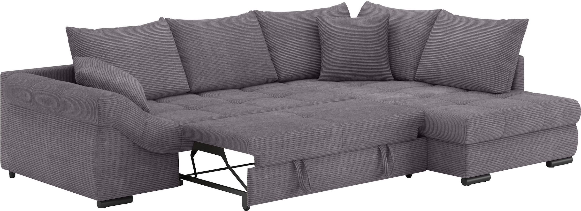 Mr. Couch Ecksofa »Allegro, L-Form«, mit Hochschläfer-Bettauszug, wahlweise mit Kaltschaum