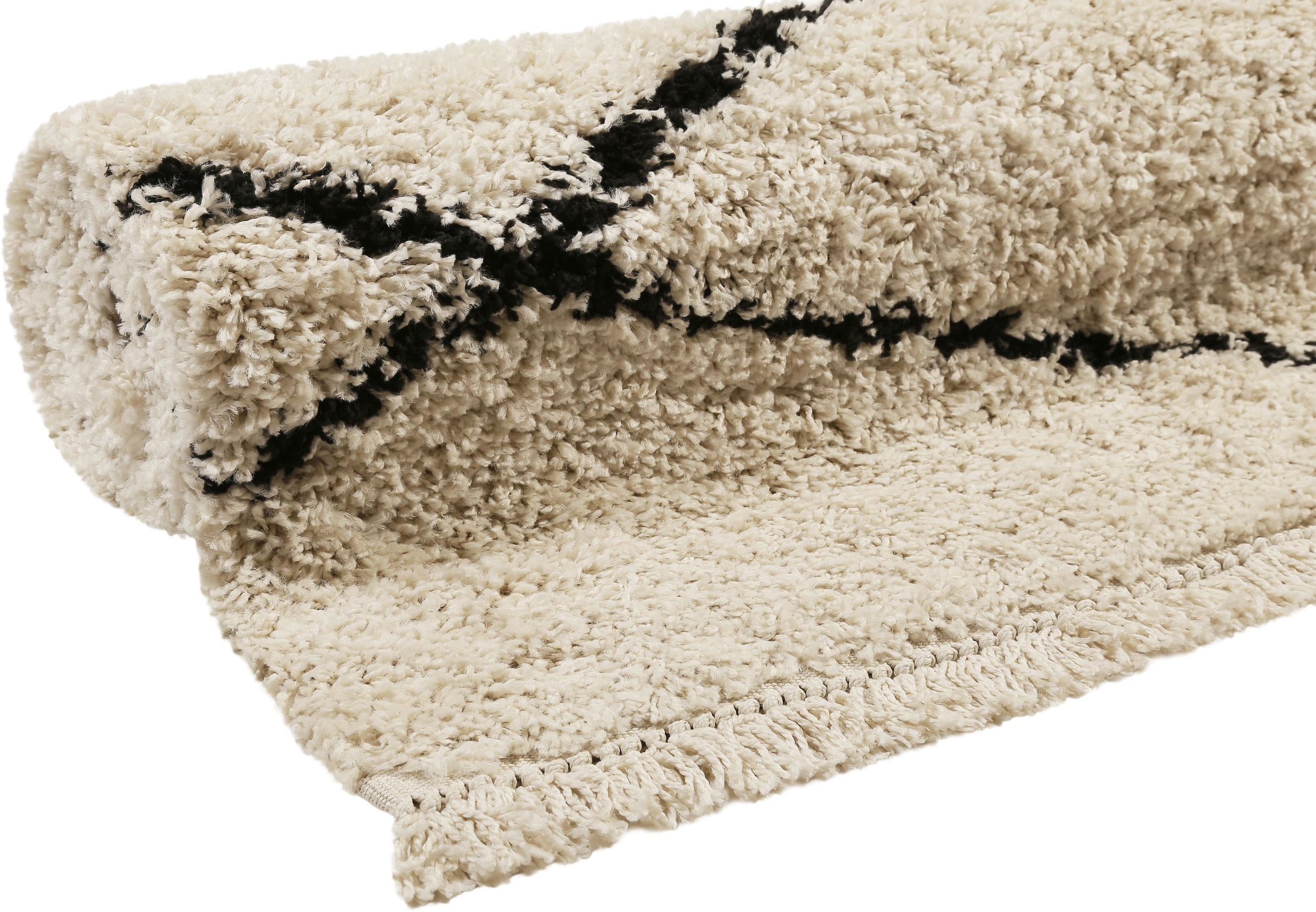 Wecon home Hochflor-Teppich »STUDIO  one« rechteckig 35 mm Höhe weicher und kuscheliger Flor, Wohnzimmer, Schlafzimmer, im Berber-Stil