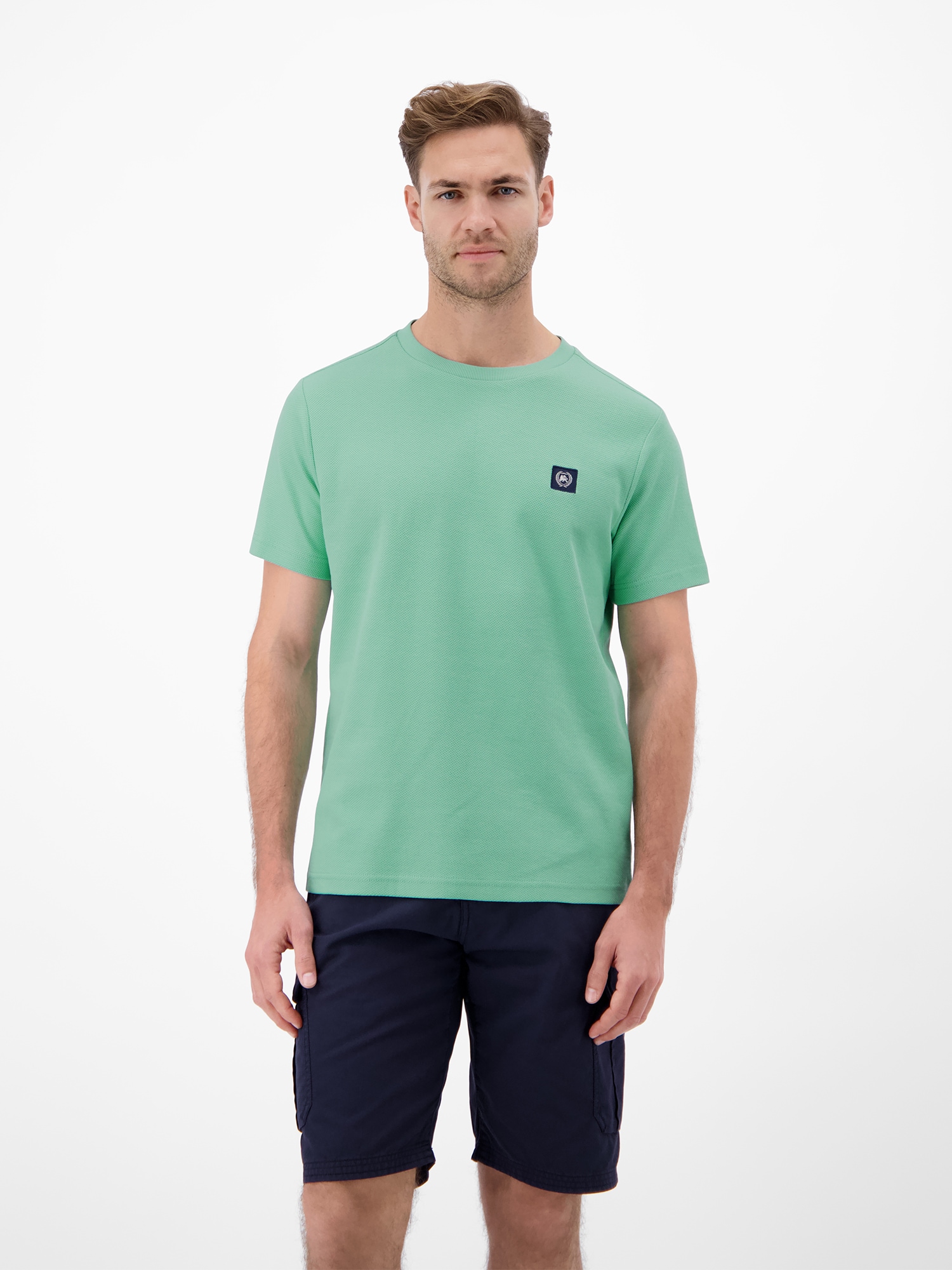 Image of LERROS T-Shirt "T-Shirt mit Waffelstruktur aus 100 % Baumwolle"