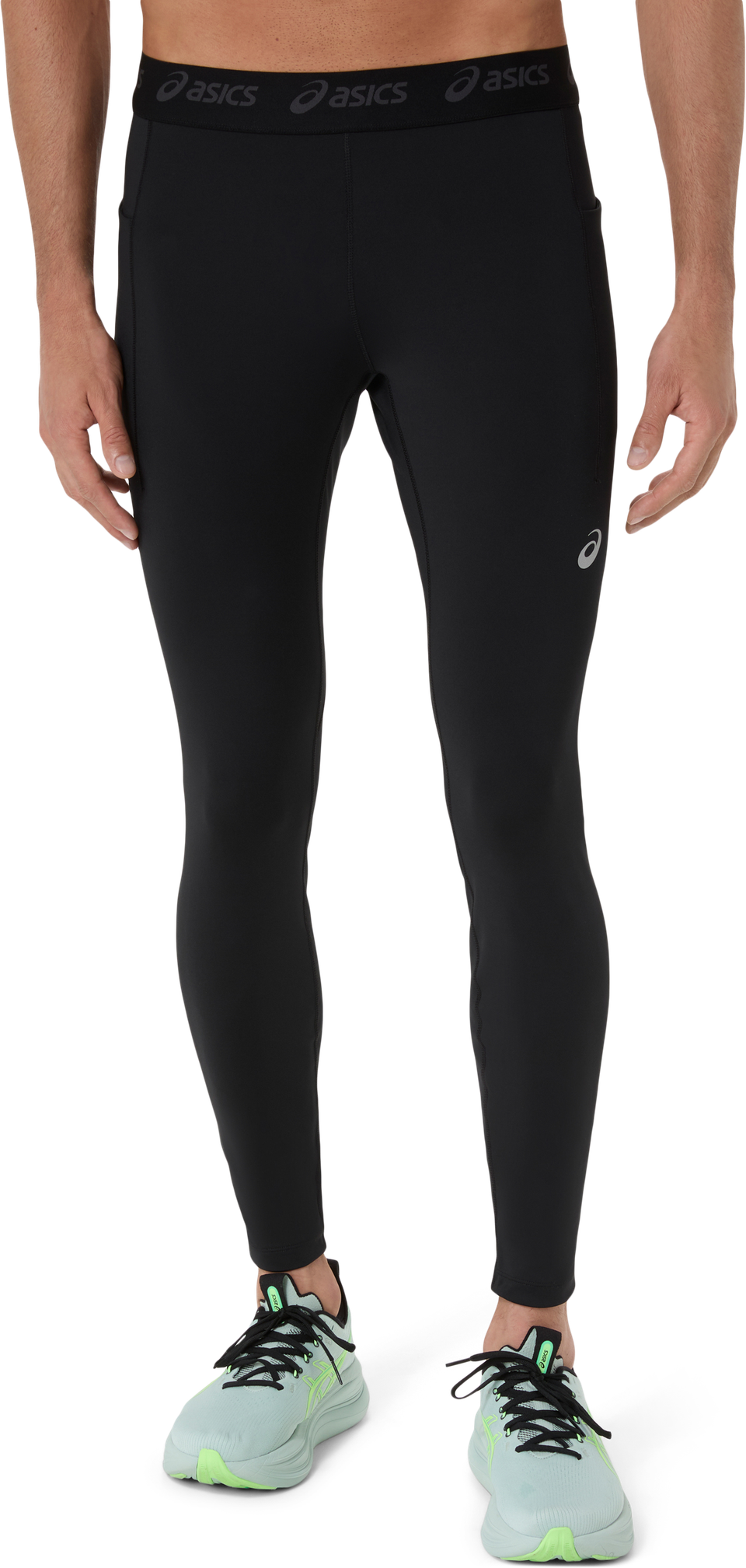 Image of Asics Lauftights "ROAD TIGHT" für verschiedene Jahreszeiten, sportlicher Stil, mit drei Taschen