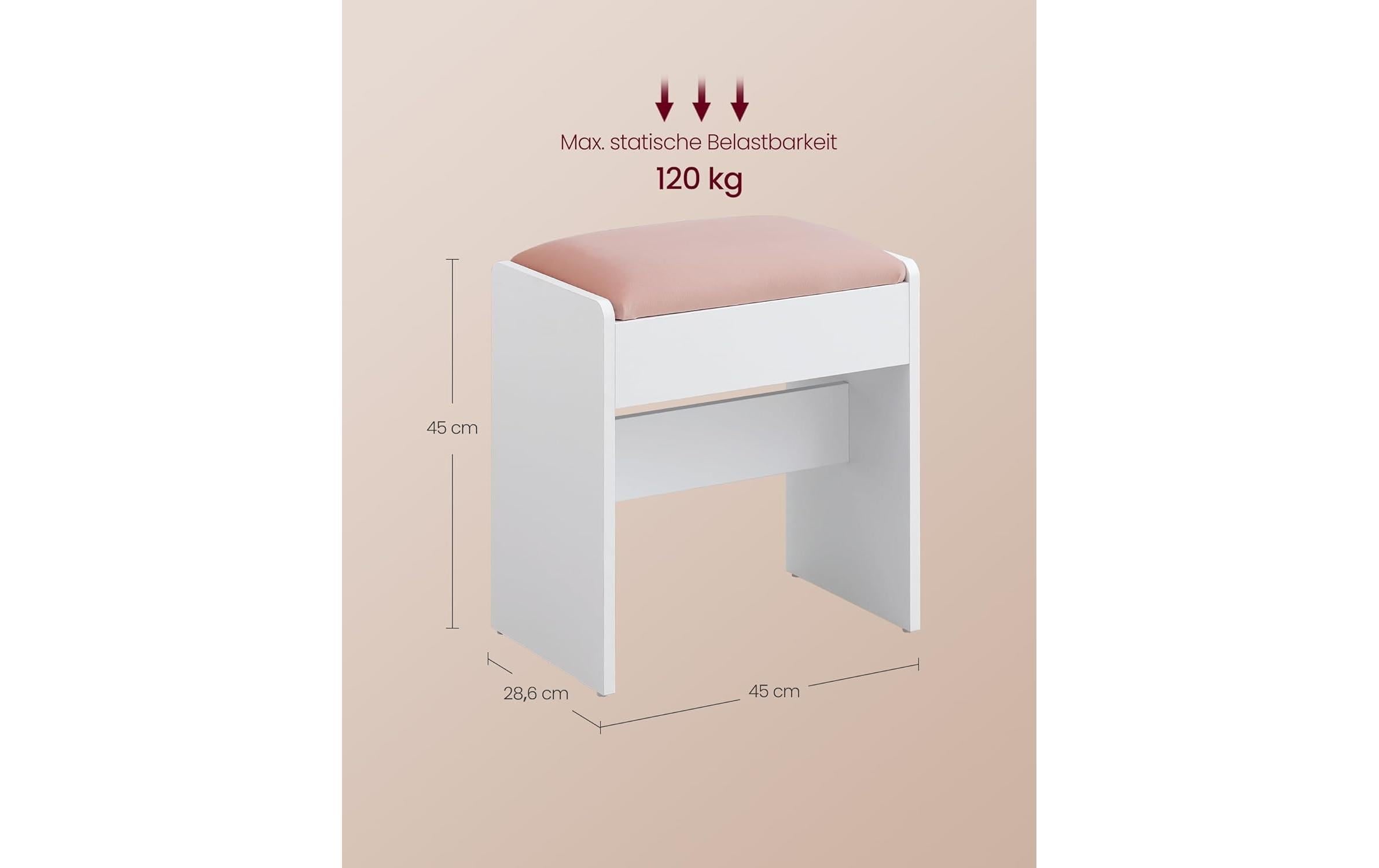 VASAGLE Tabouret »Mitteldichte Holzfaserplatte (MDF)/Spanplatte«