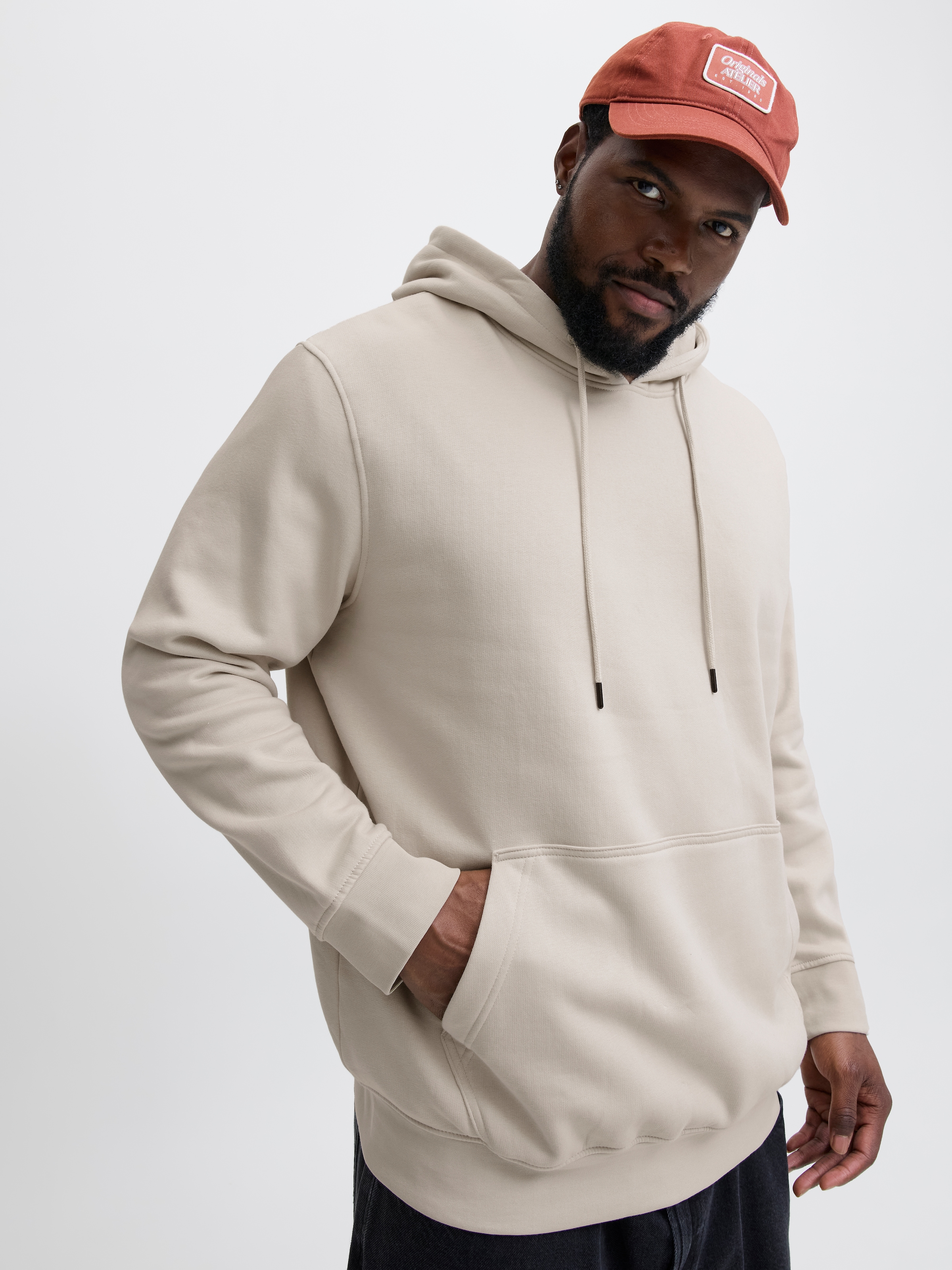 Jack & Jones PlusSize Kapuzensweatshirt »JJESOHO SWEAT HOOD NOOS PLS« mit Logobranding
