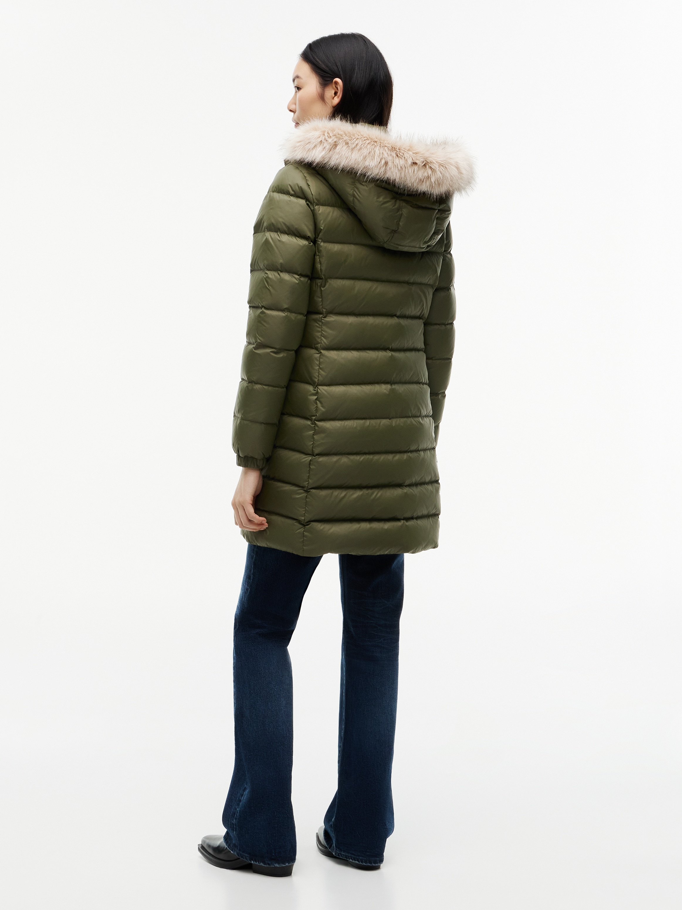 Tommy Jeans Manteau matelassé »TJW ESSENTIAL HOODED DOWN COAT« fibre synthétique