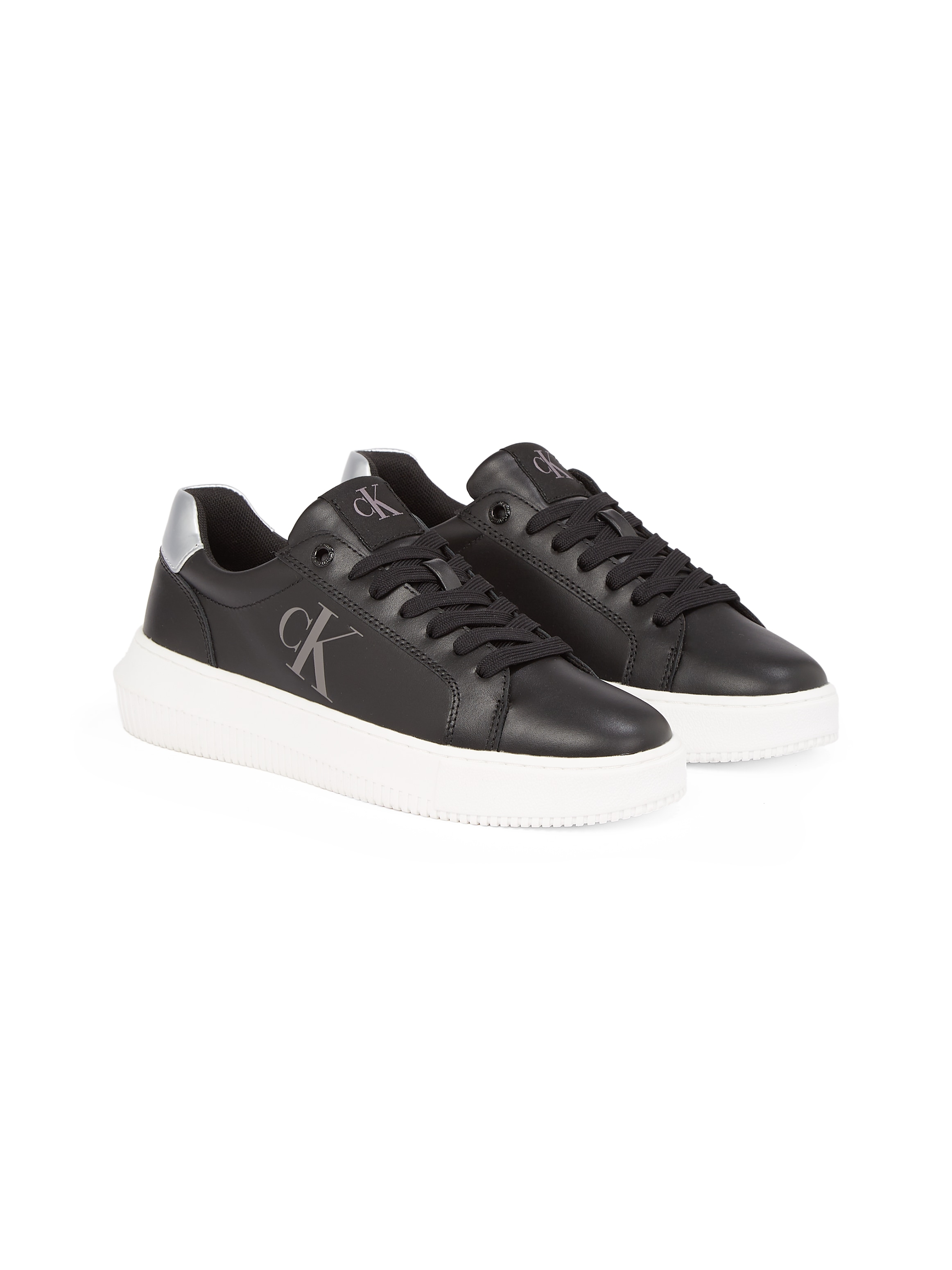 Calvin Klein Jeans Plateausneaker »CHUNKY CUPSOLE LACEUP LTH«, Halbschuh, Freizeitschuh, Schnürschuh mit...