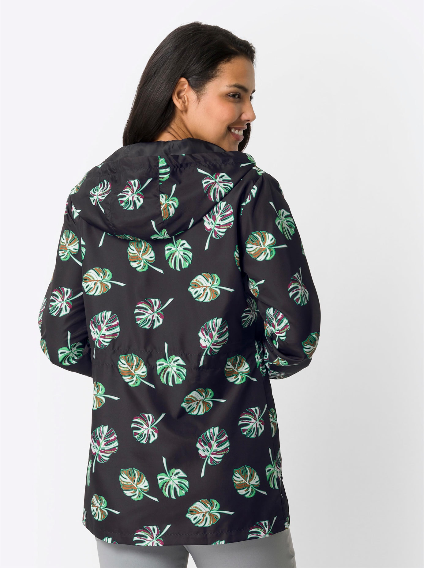 Regenjacke, mit Kapuze