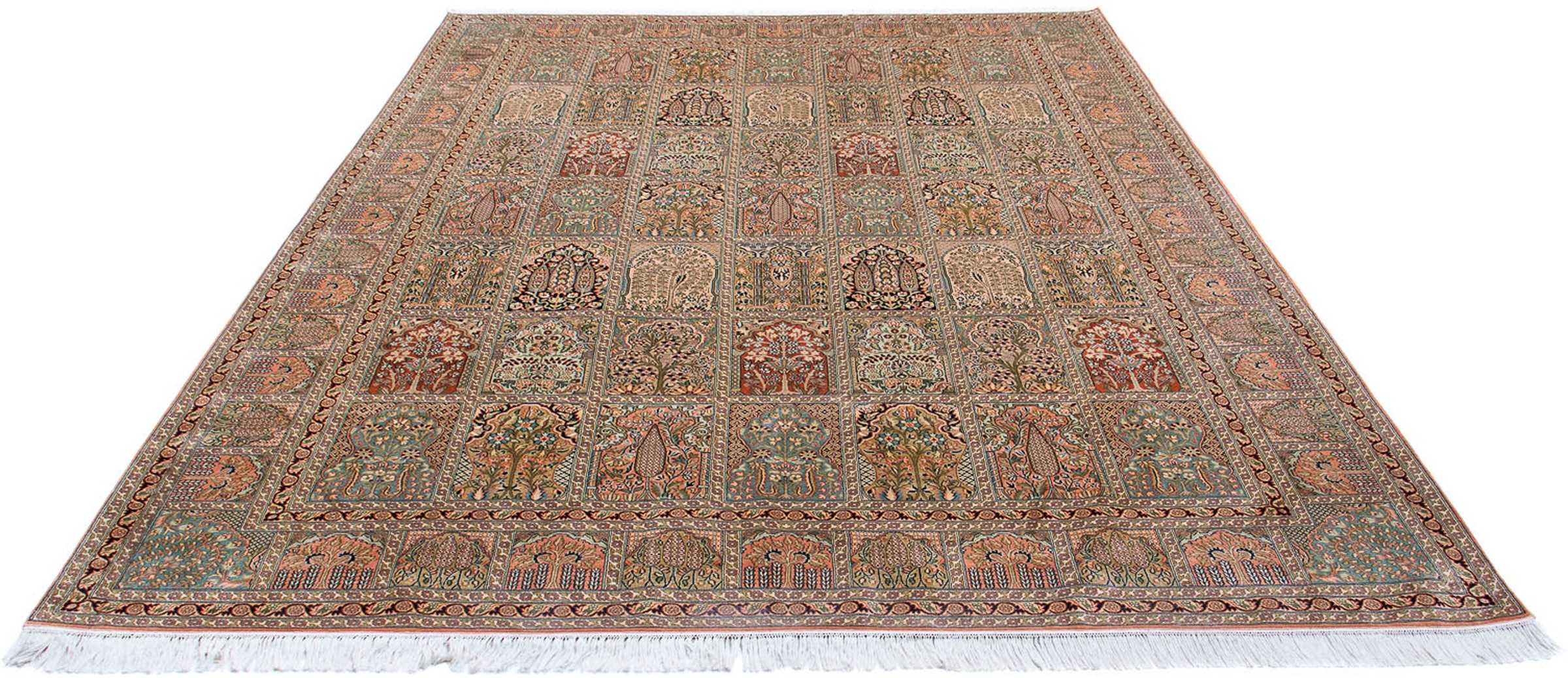 Image of morgenland Seidenteppich »Seidenteppich - Kaschmir Seide - 336 x 251 cm - mehrfarbig«, rechteckig, 4 mm Höhe, Wohnzimmer, Handgeknüpft, Einzelstück mit Zertifikat bei Ackermann Versand Schweiz
