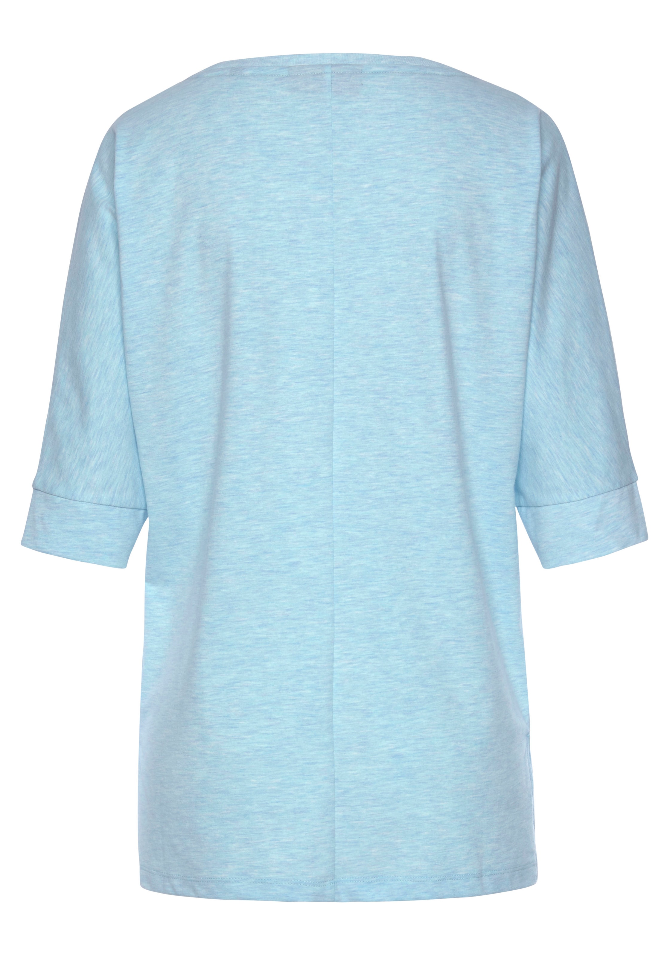 Elbsand 3/4-Arm-Shirt »Iduna«, mit Logodruck, Baumwoll-Mix, lockere Passform