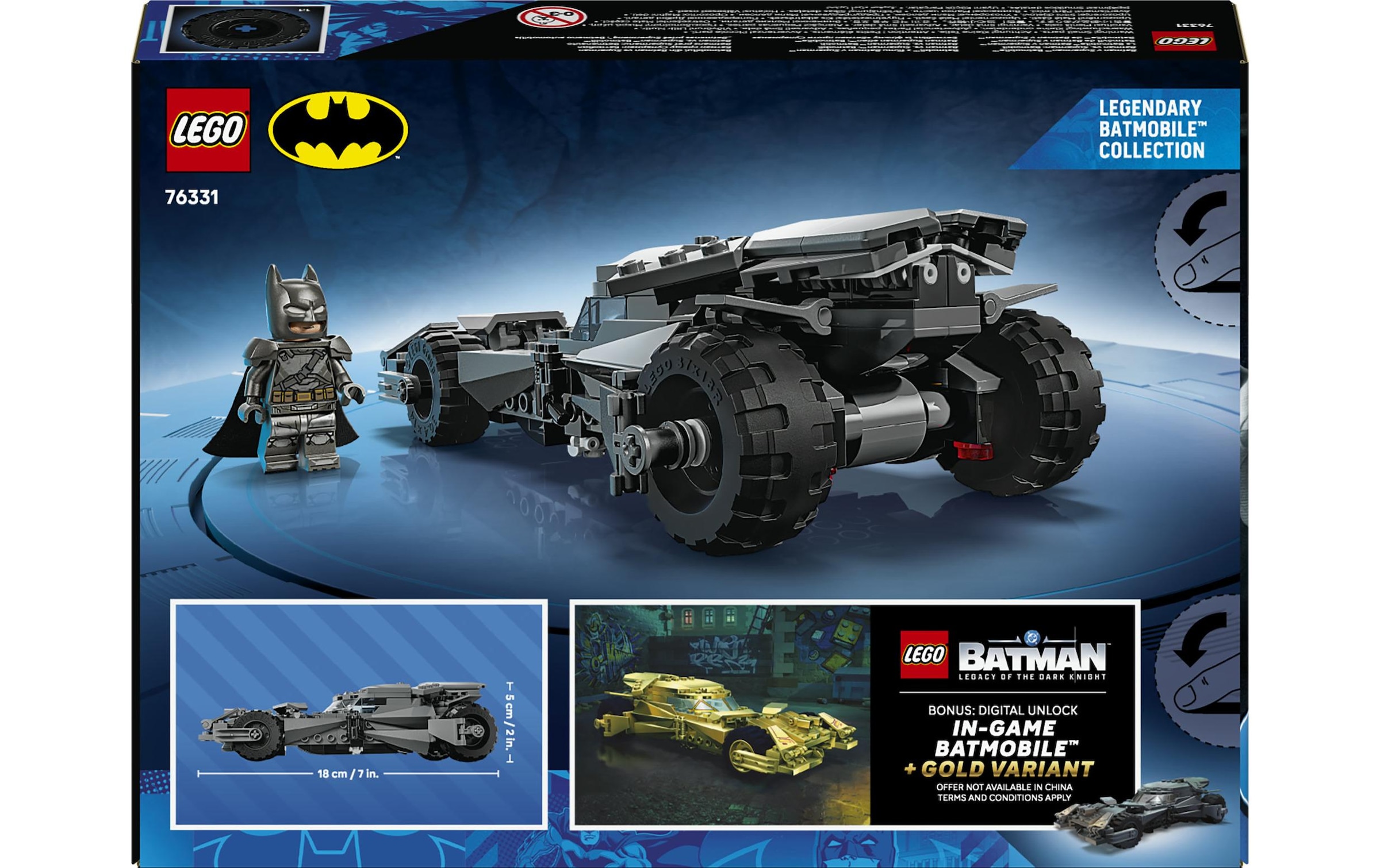 LEGO® Pions de construction »Batman vs. Superman: Batmobil (76331), LEGO Super Heroes«