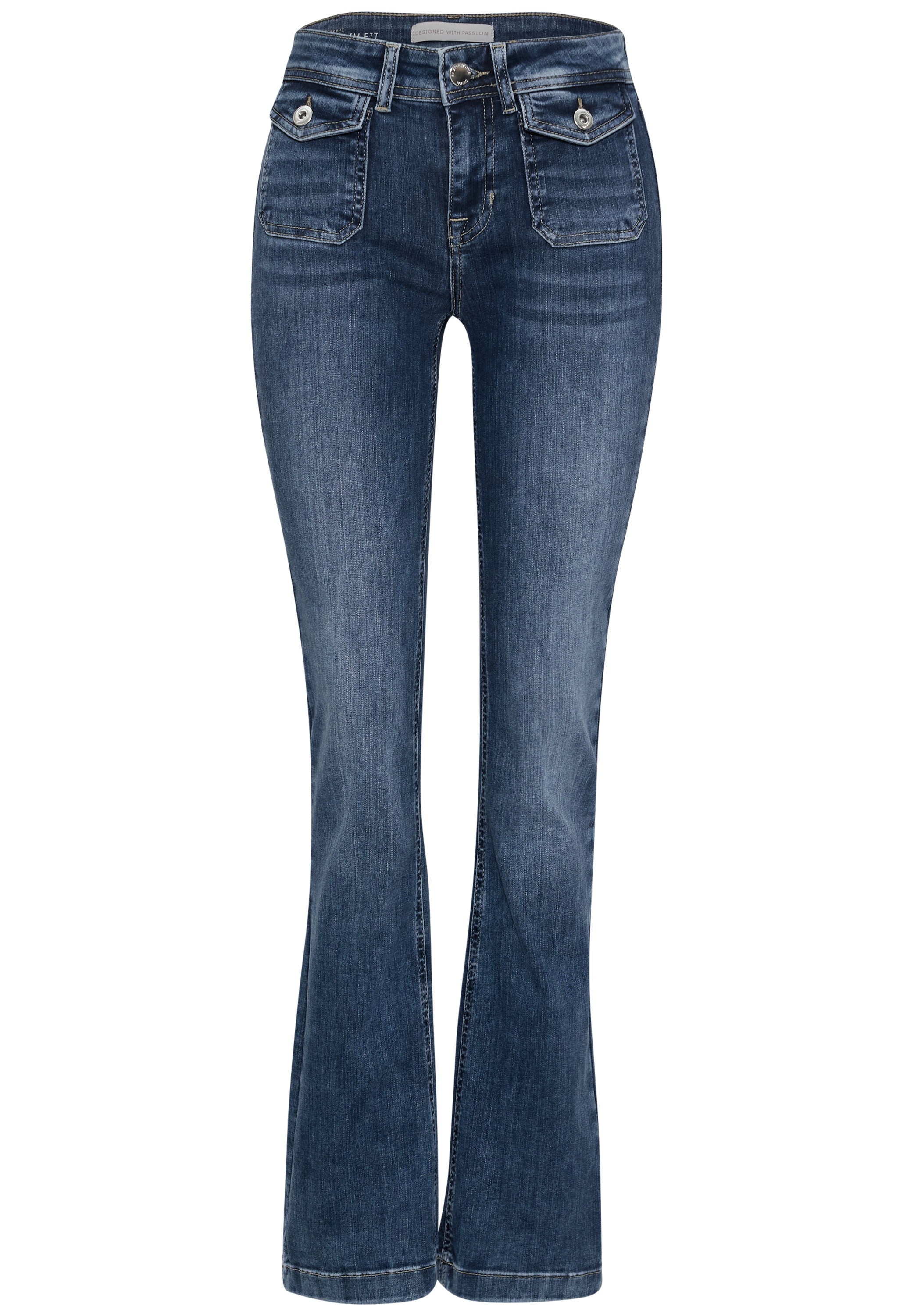 STREET ONE Bootcut-Jeans »Style Blaire« im Slim Fit