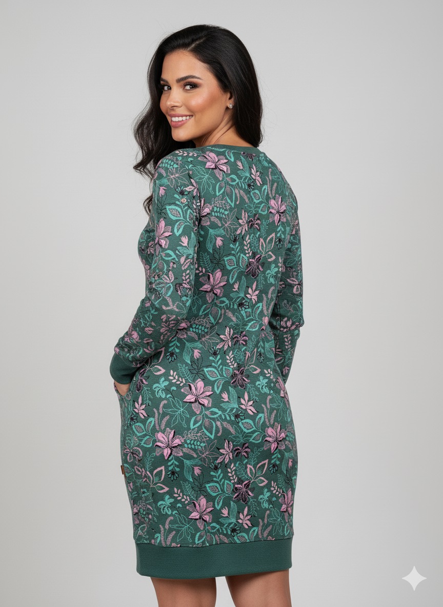 Ragwear Sweatkleid »MENITA FLOWERS O«