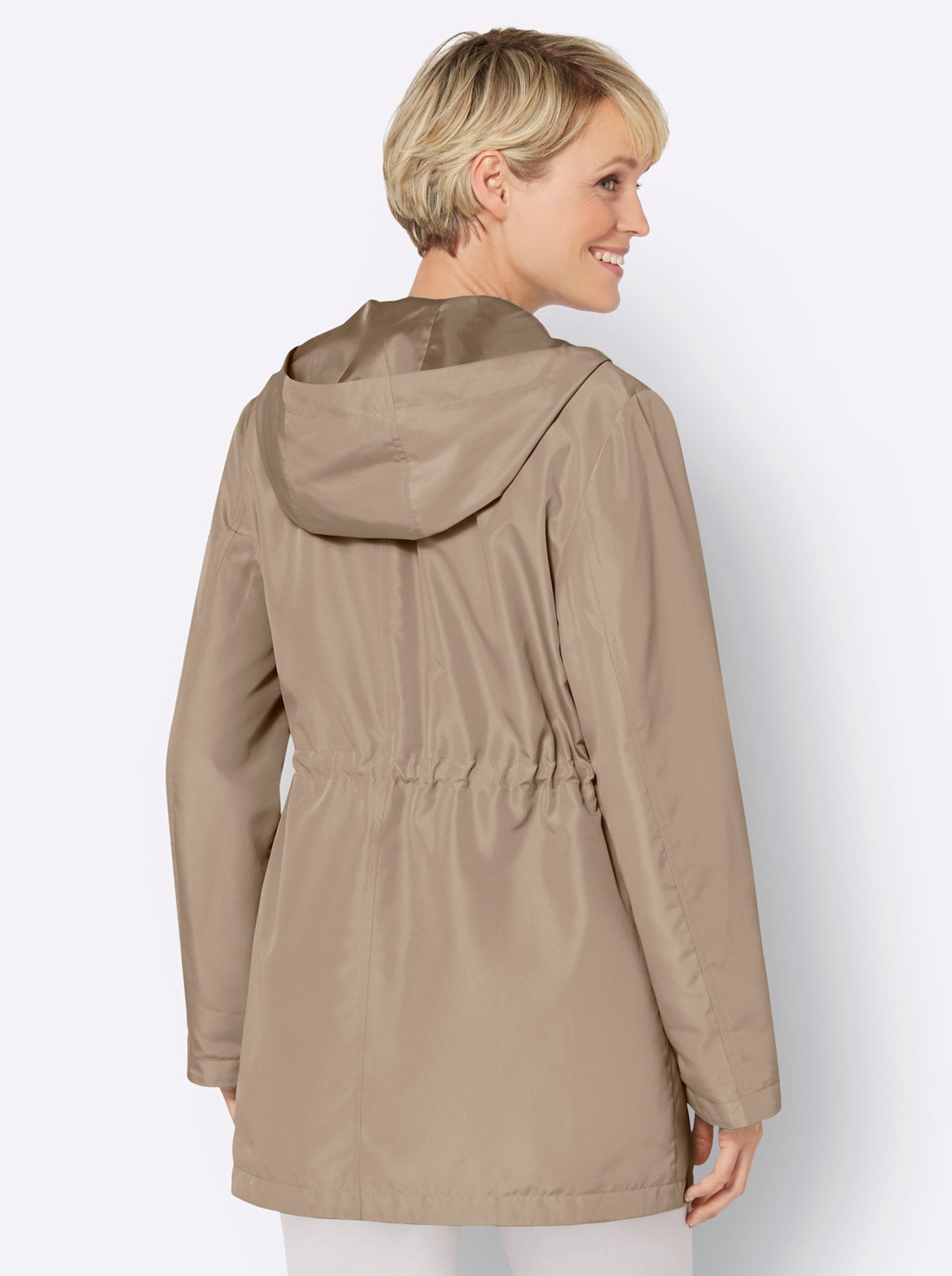 Classic Basics Langjacke, mit Kapuze