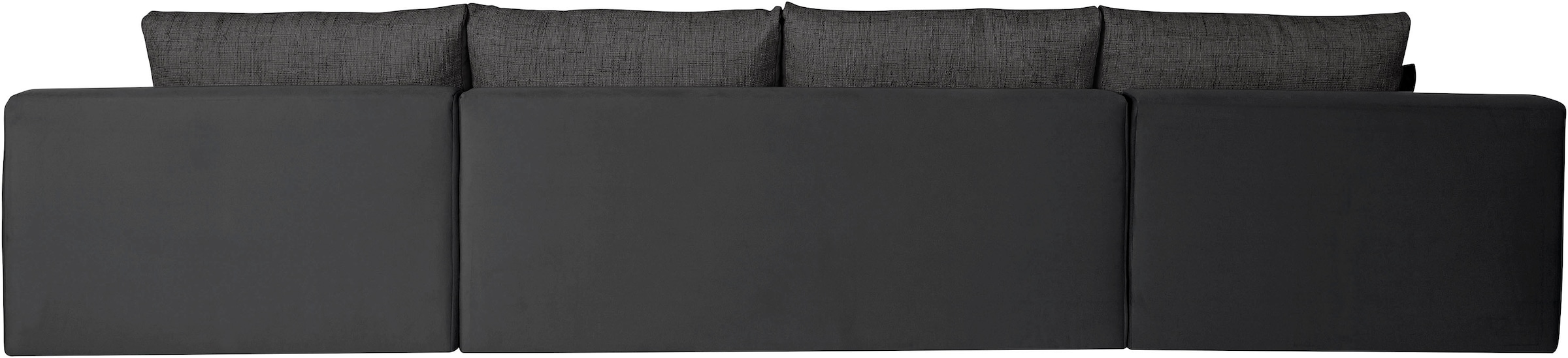 Home affaire Wohnlandschaft »Win U-Form, B: 366 cm - OTTO. Verlässliche Qualität.« Bettfunktion, Bettkasten & 5 Zierkissen