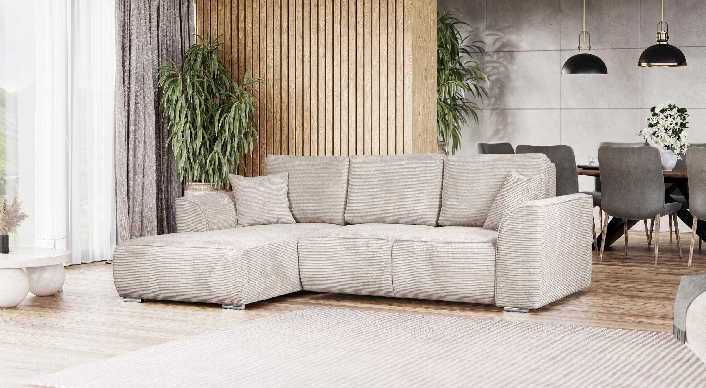 Image of GOODproduct Ecksofa "BEATRICE optionale Schlafsofa mit Bettkasten, B/T/H: 265/170/86 cm" L-Form, wahlweise auch mit Bettfunktion und Bettkasten