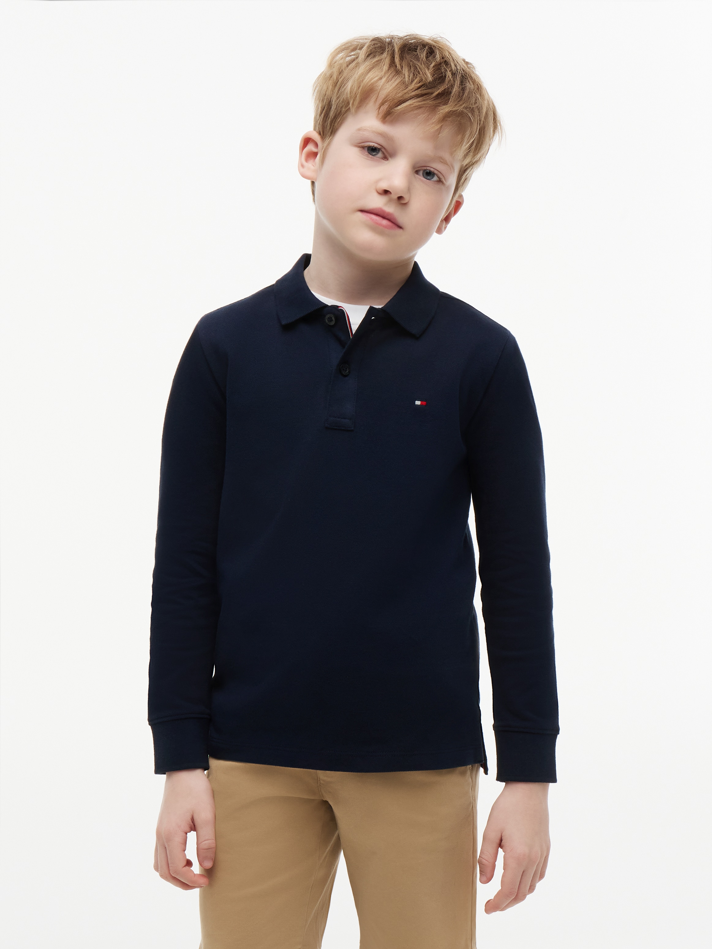 Tommy Hilfiger Polo »REG POLO LS« mit Logostickerei
