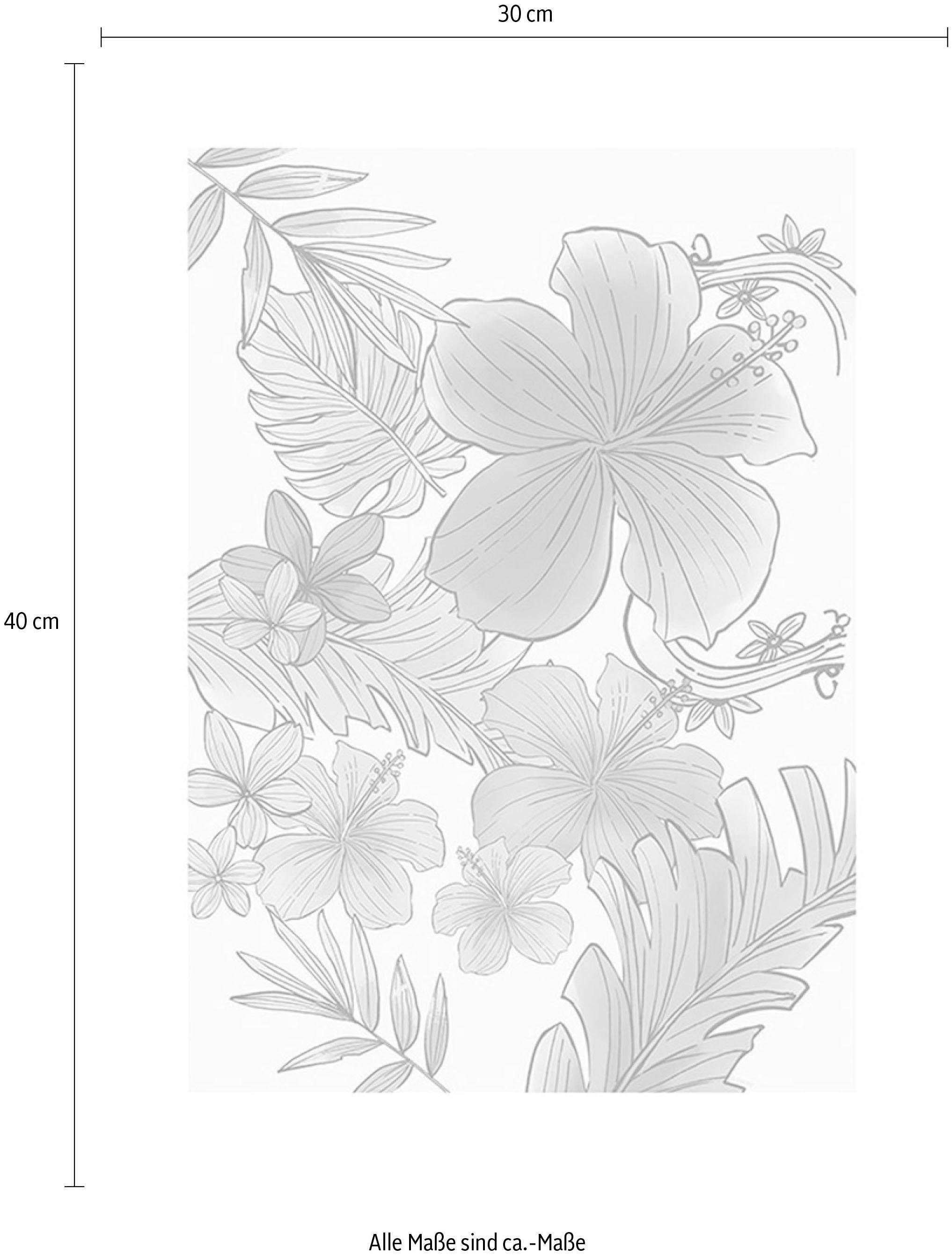 Komar Bild »Ariel Flowers«, Disney, (1 St.), Wandbild zur Dekoration im Kinderzimmer - ohne Rahmen
