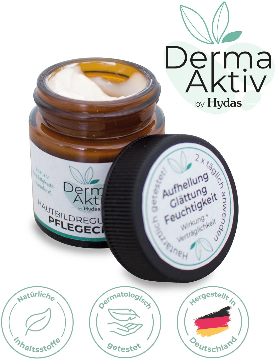 Image of Hydas Gesichtspflege "DermaAktiv Hautbildregulierende Pflegecreme" Reduzierung von Pigment- und Altersflecken, fördert den Hautzellschutz