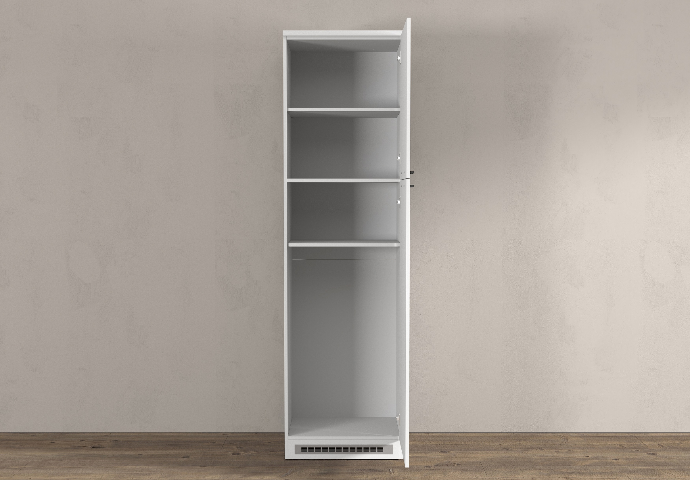 KOCHSTATION Armoire réfrigérée encastrable »Luna, Kühlschrank-Umbau, Einbauschrank für Kühlschrank, Made in Italy« B/T/H: 60×60×214,5 cm, für zwei Kühlschrankhöhen vorbereitet