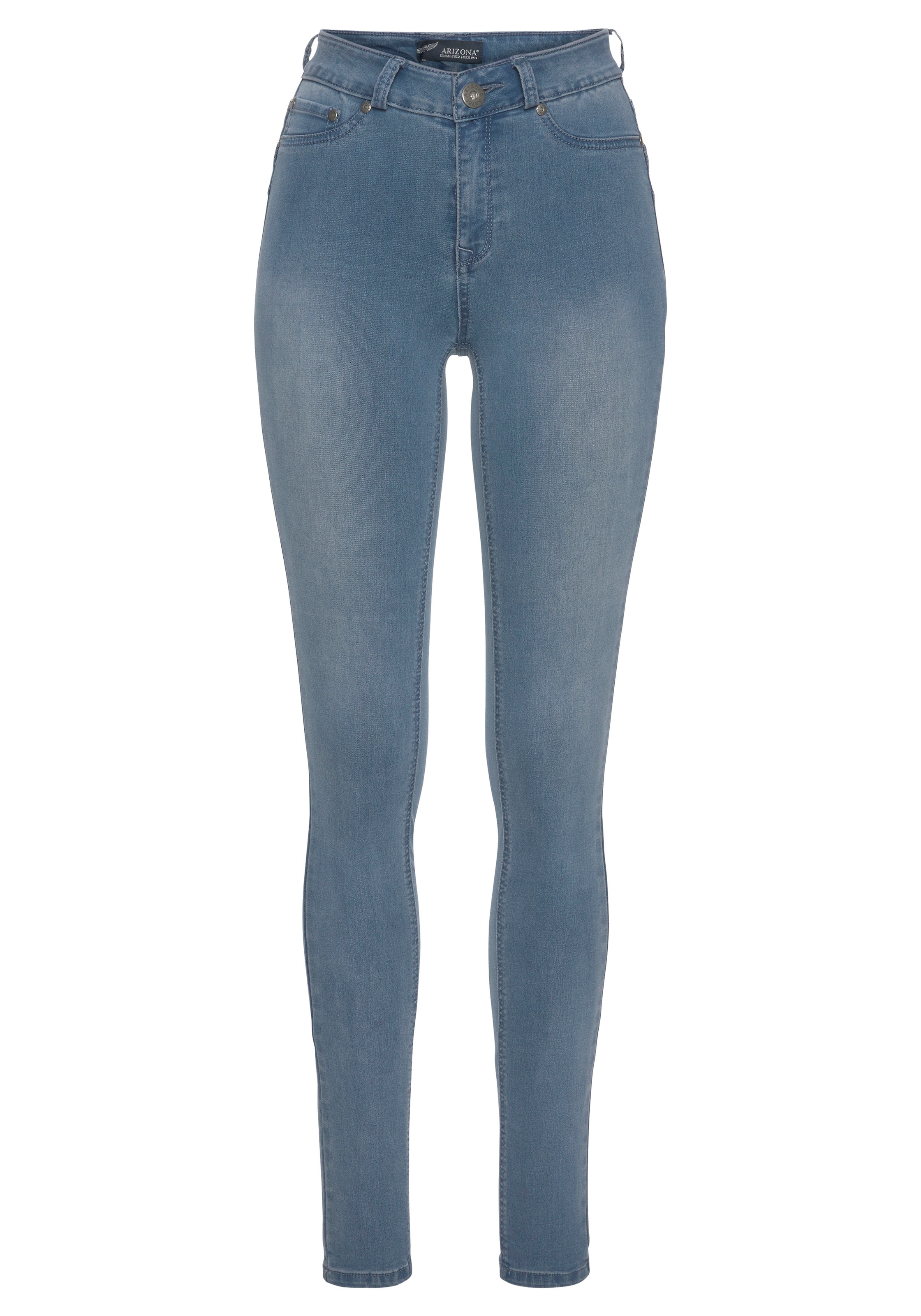 ♕ Arizona Skinny-fit-Jeans »Ultra Stretch«, High Waist mit Shapingnähten  versandkostenfrei auf
